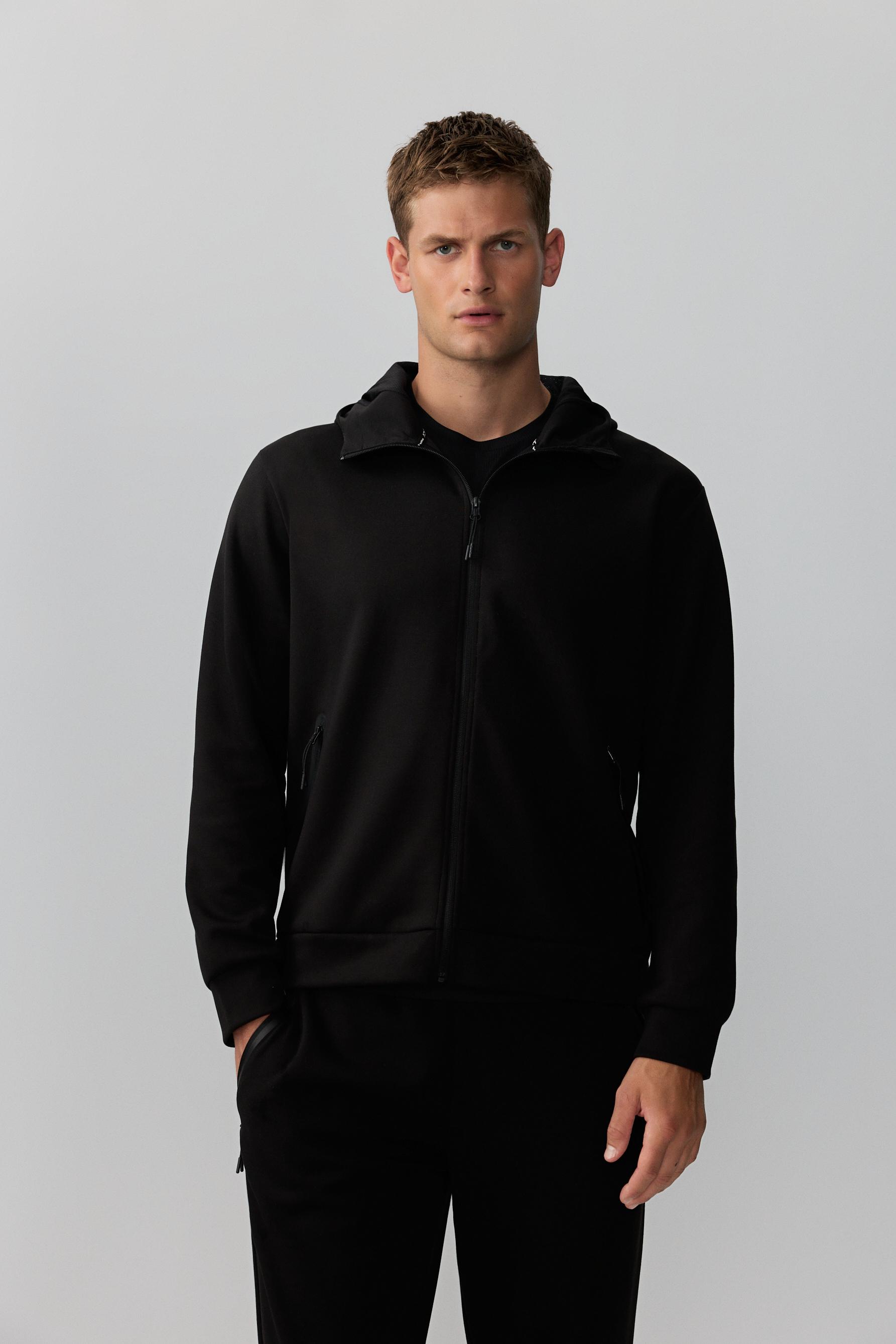 Sudadera cremallera interlock