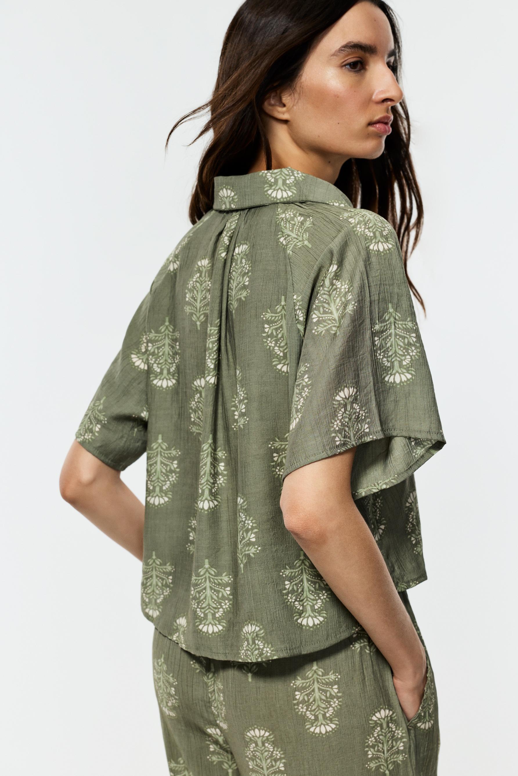 Texture shirt — MEDIUM GREEN