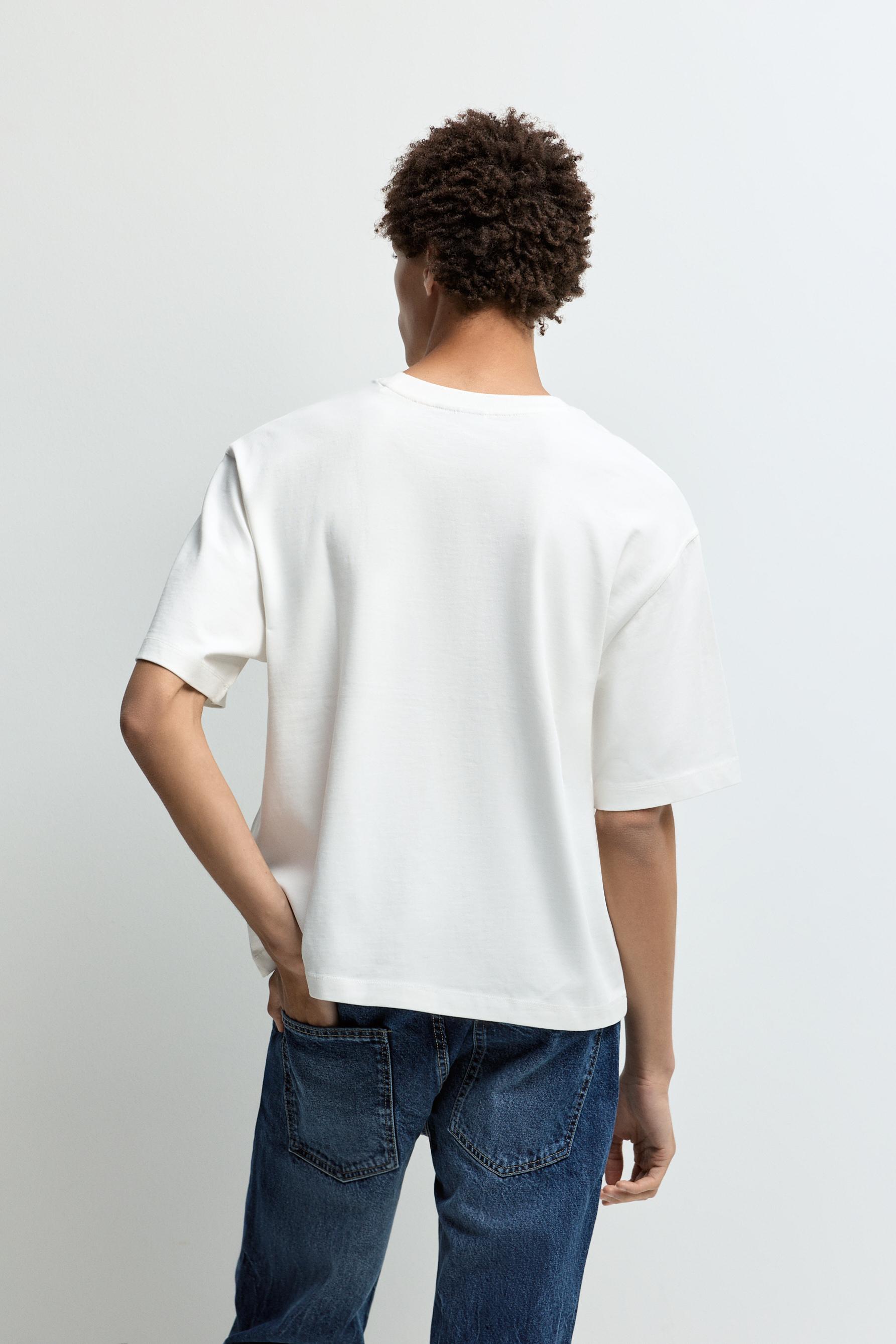 Basic cropped T-shirt — OFF WHITE