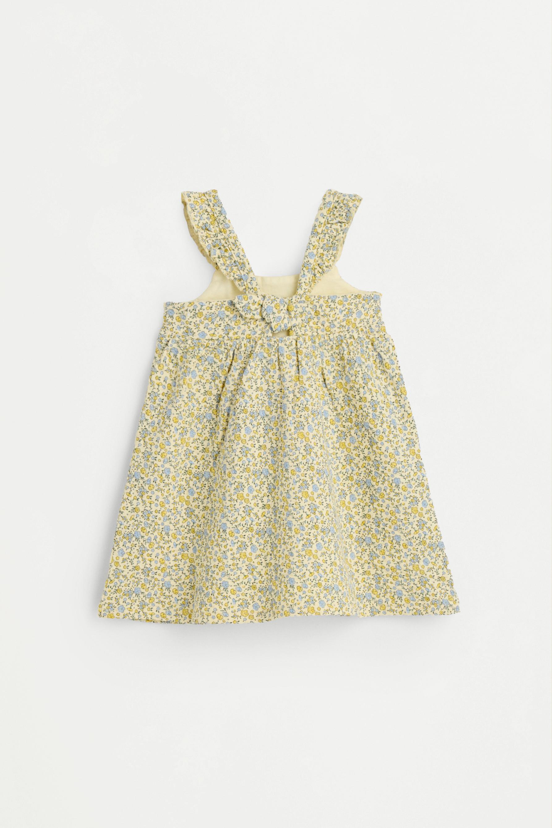 Dress with back tie — PALE YELLOW