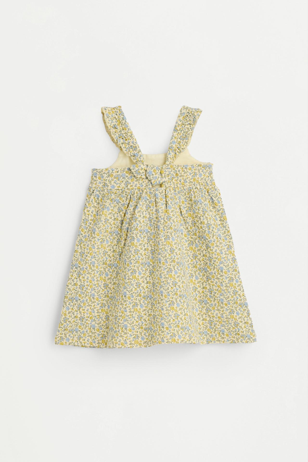 Dress with back tie — PALE YELLOW