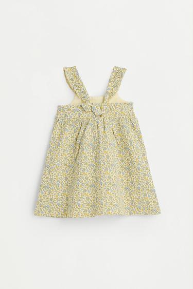 Dress with back tie — PALE YELLOW 2