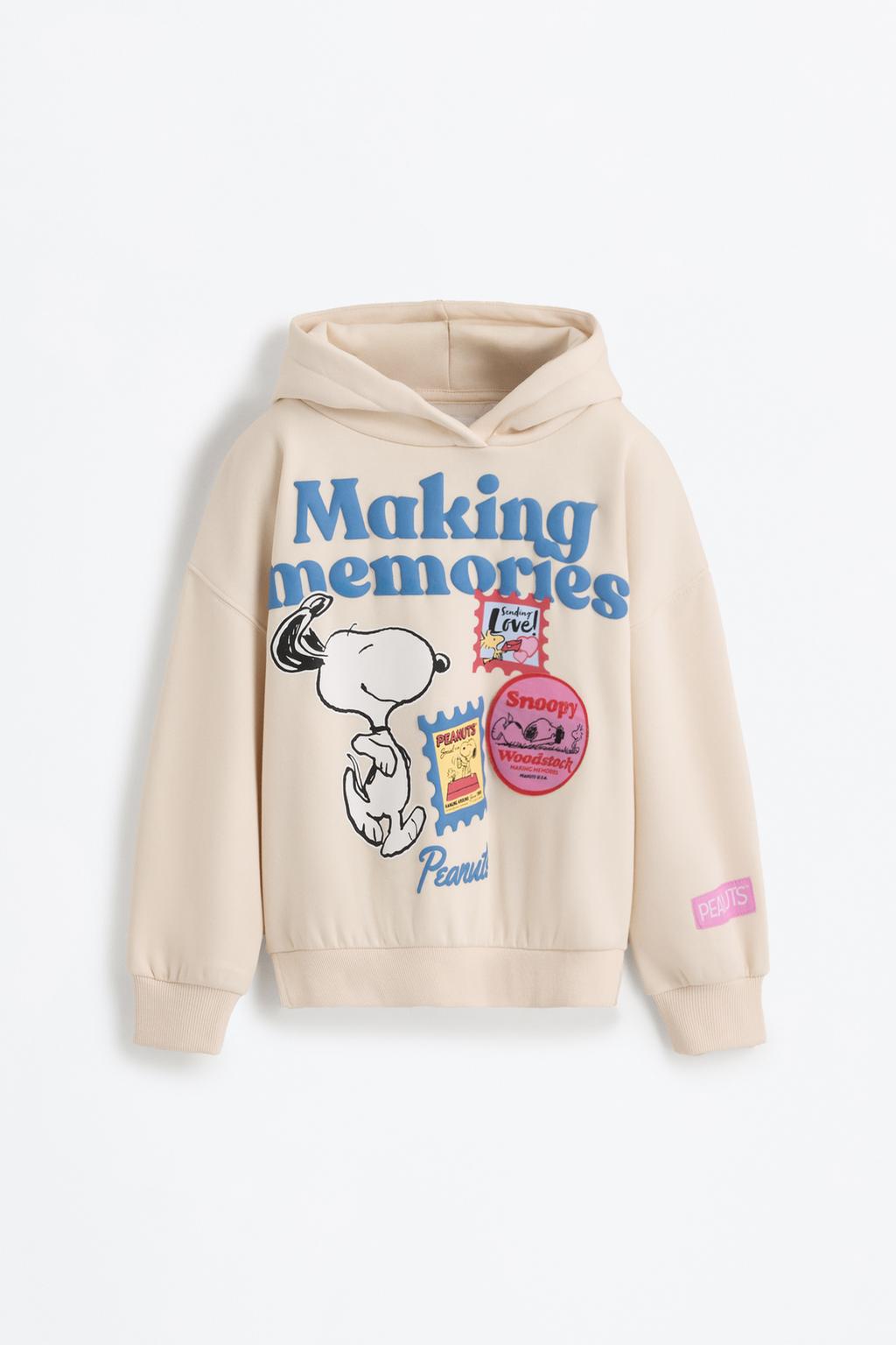 Sweatshirt Snoopy Peanuts™ texto em relevo