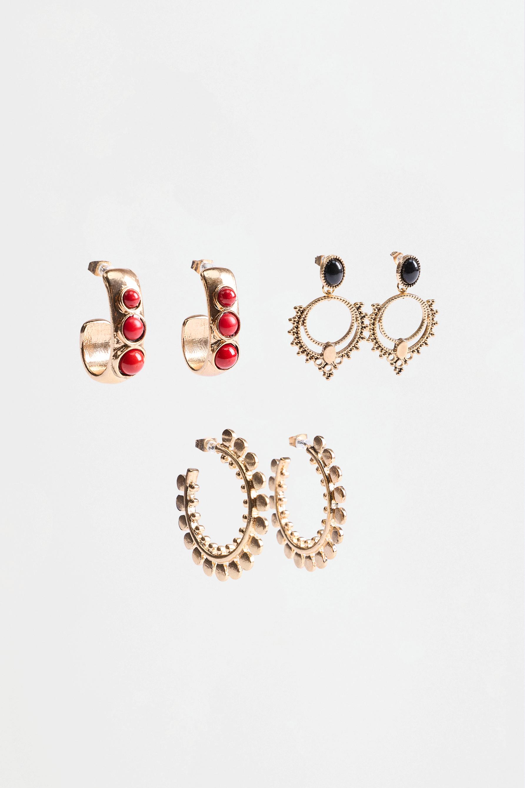 Mismatched Earrings (3-Pack) — GOLD