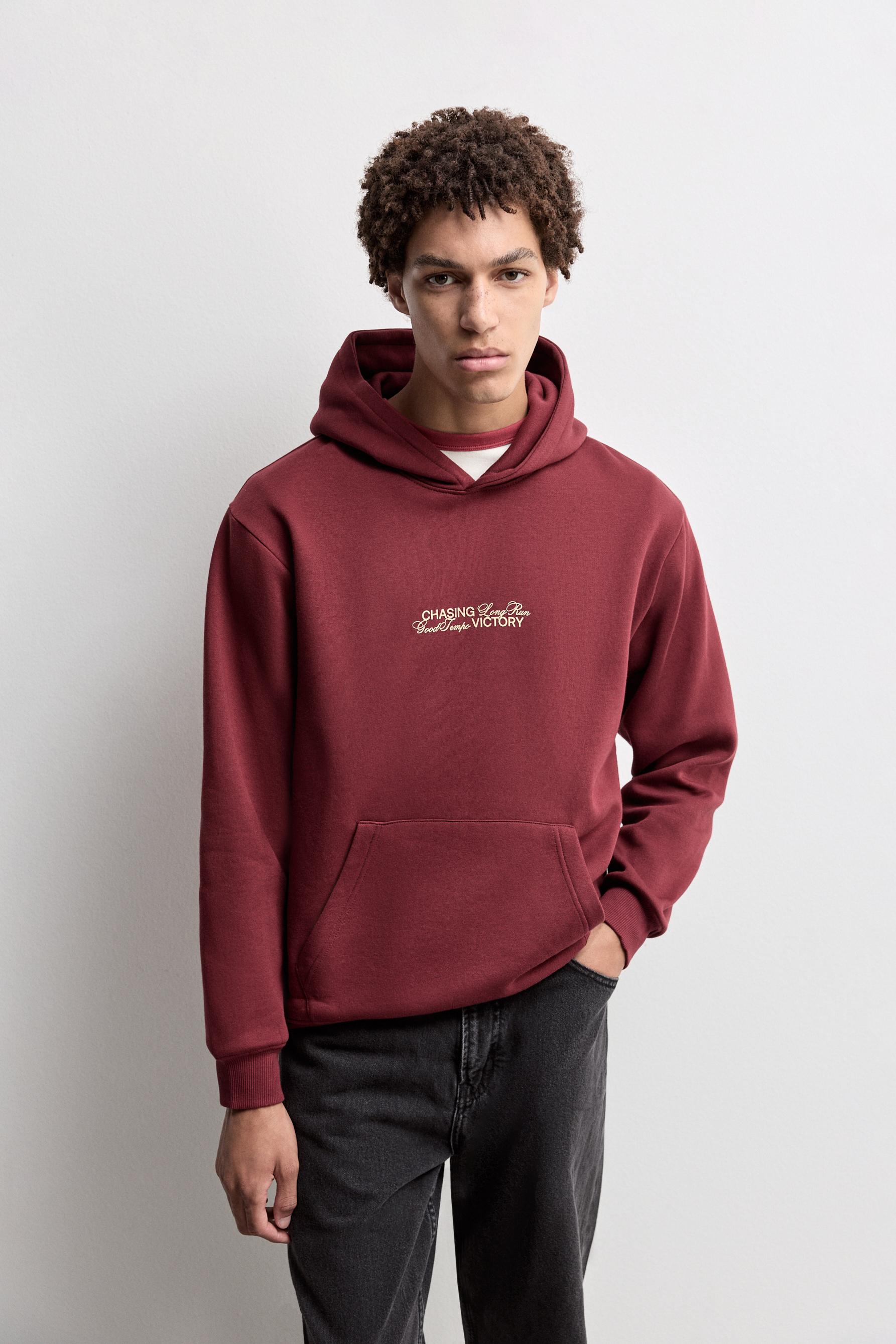 Printed sweatshirt — CHOCOLATE