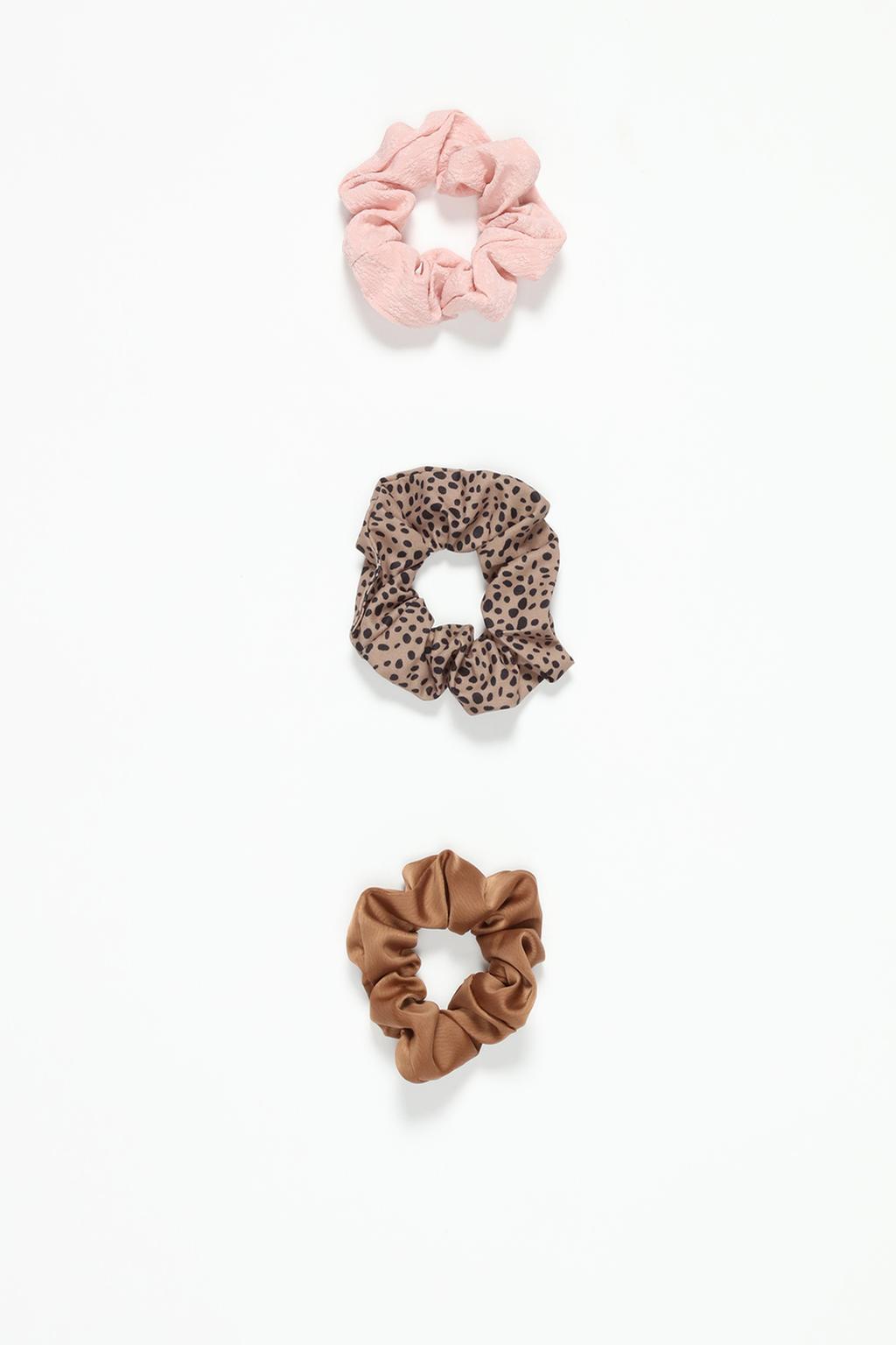 Pack 3 scrunchies texturas