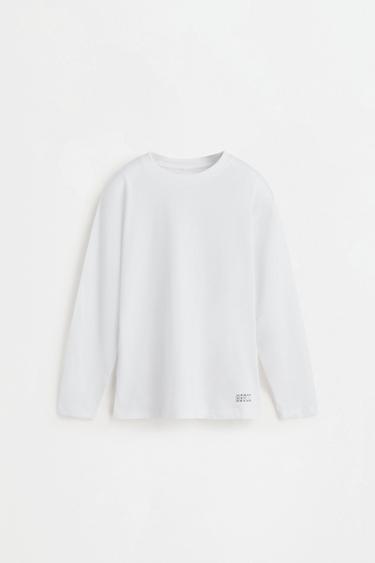 Pack of 4 plain long sleeve T-shirts — WHITE 2