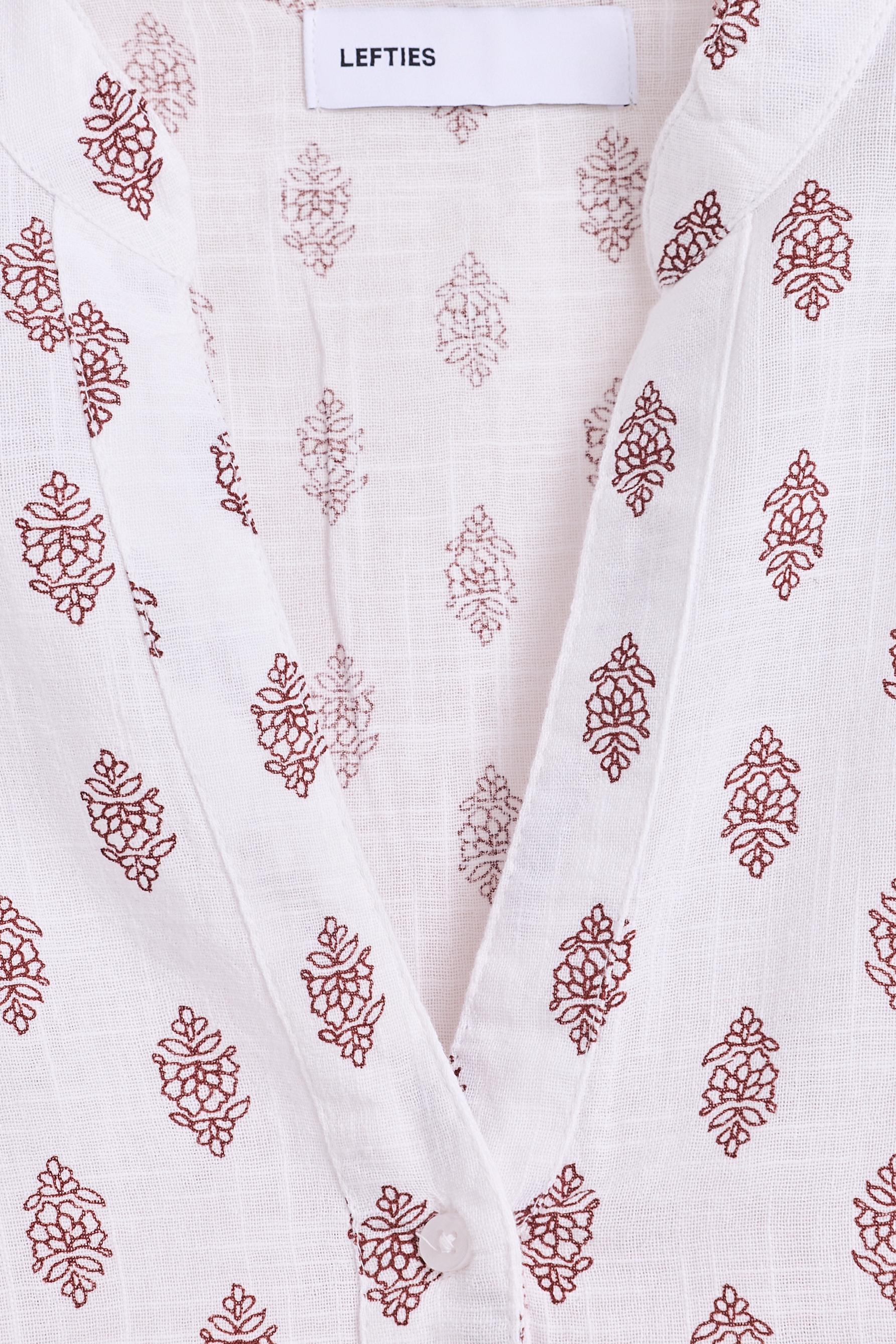 Rustic shirt with sleeve tape — MAROON