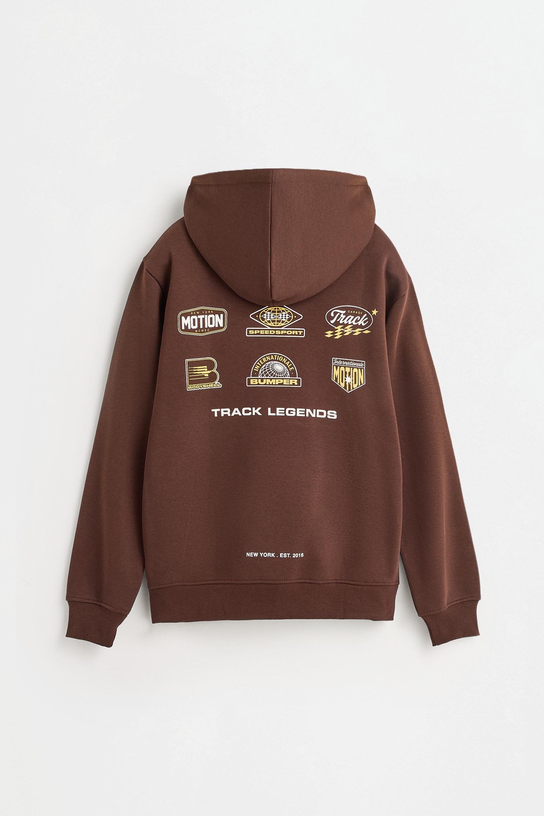 Printed sweatshirt — MAROON