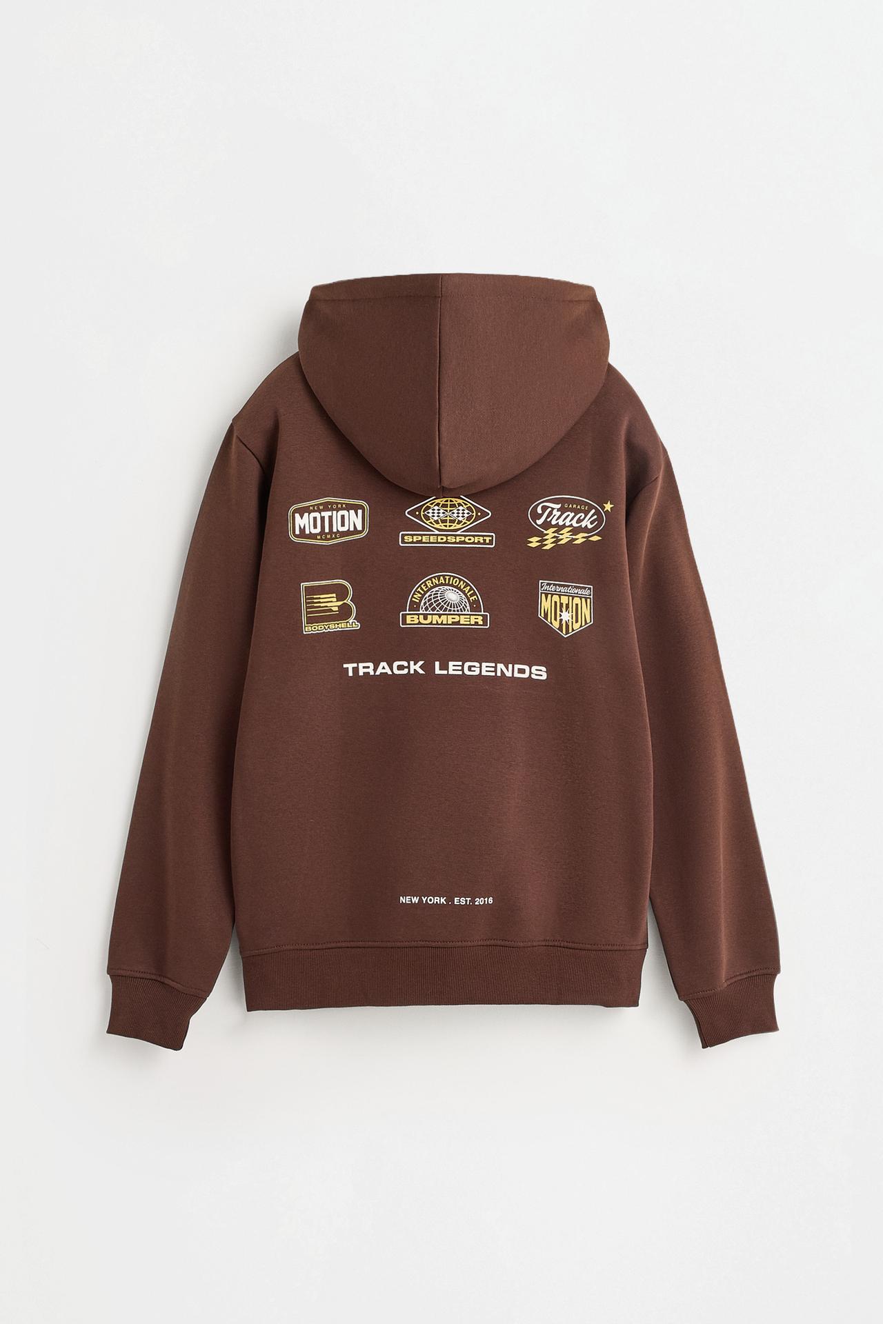 Printed sweatshirt — MAROON