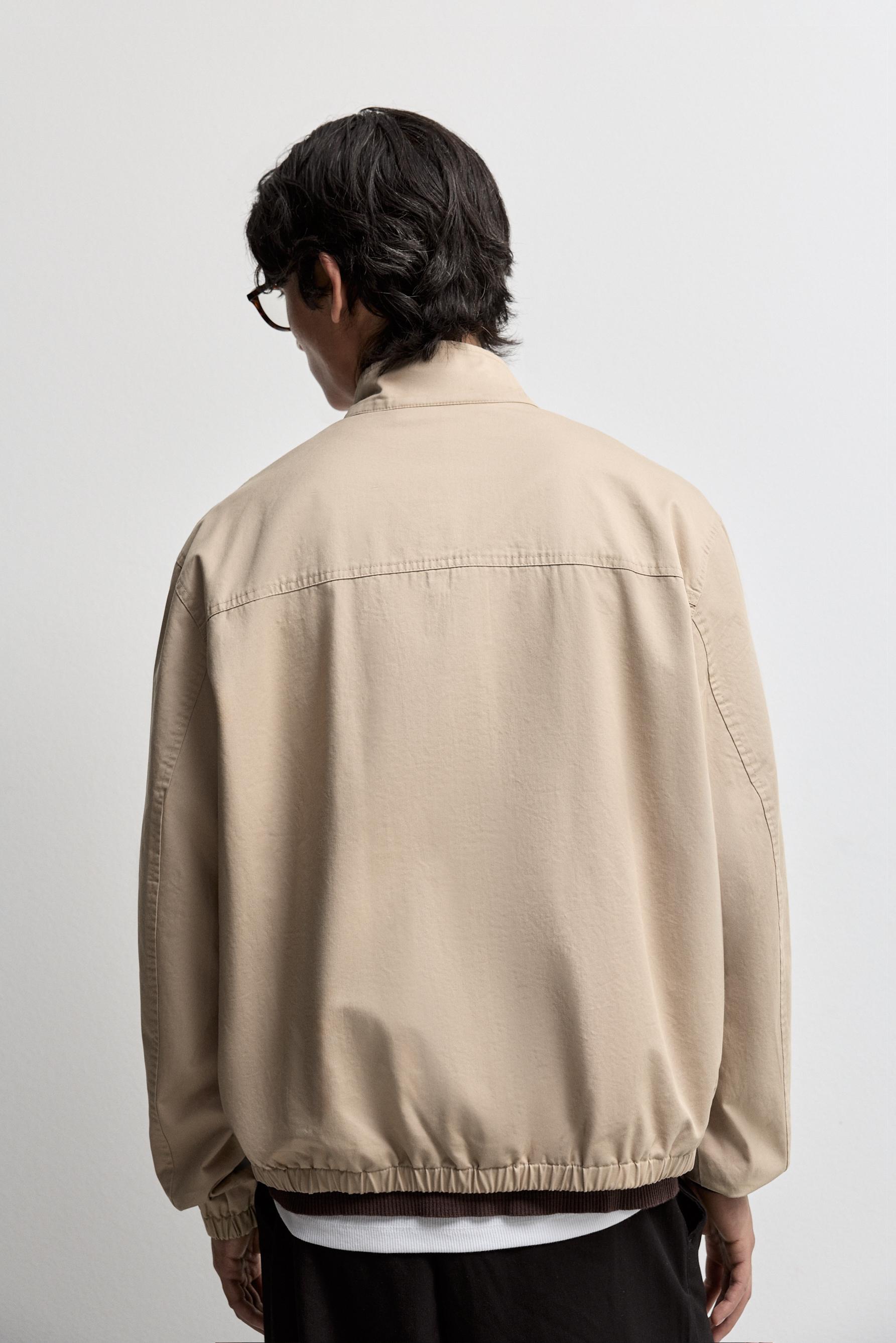 High neck jacket — ECRU