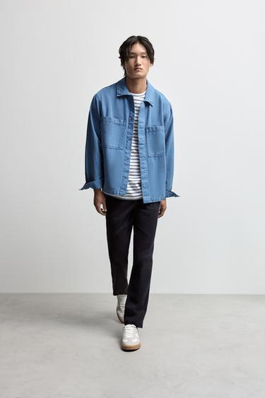 Slim fit chino trousers — DARK BLUE 5