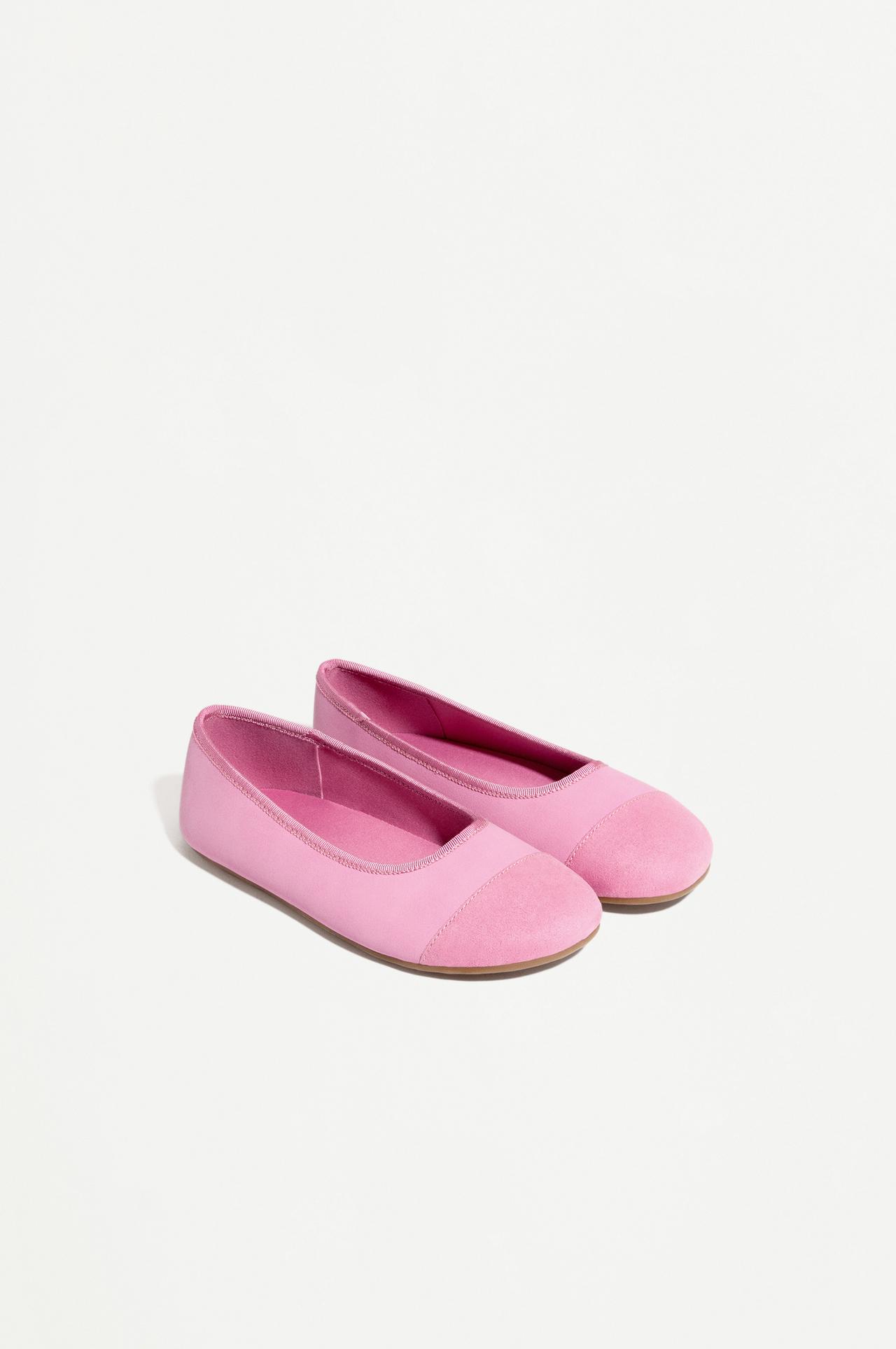 BAREFOOT TOECAP BALLET FLATS — RASPBERRY