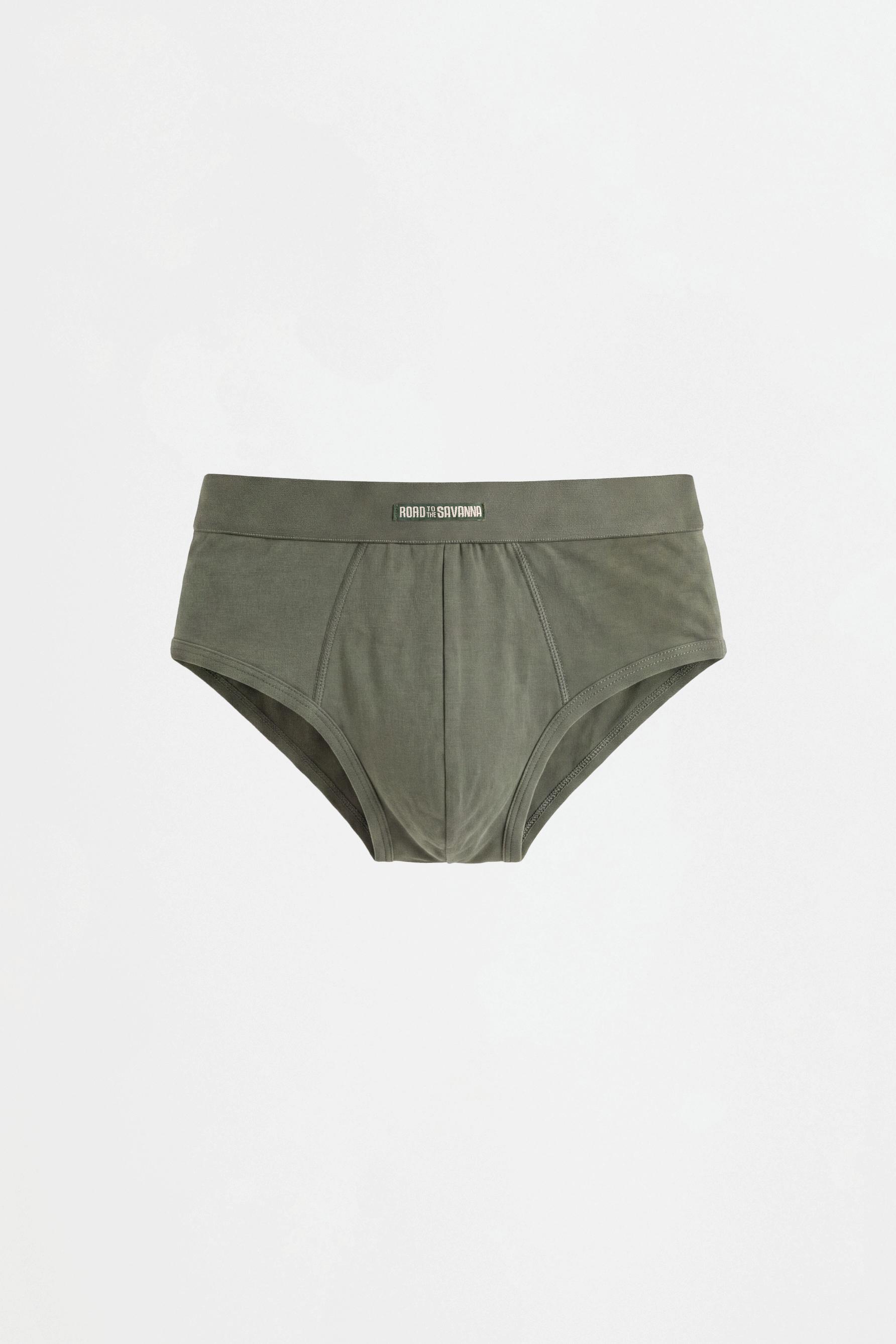 Contrast briefs (5-pack) — RUSSET