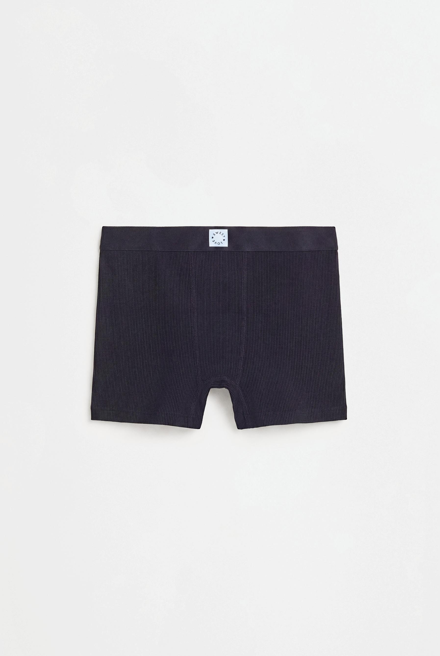 Seamless boxer shorts — BLACK