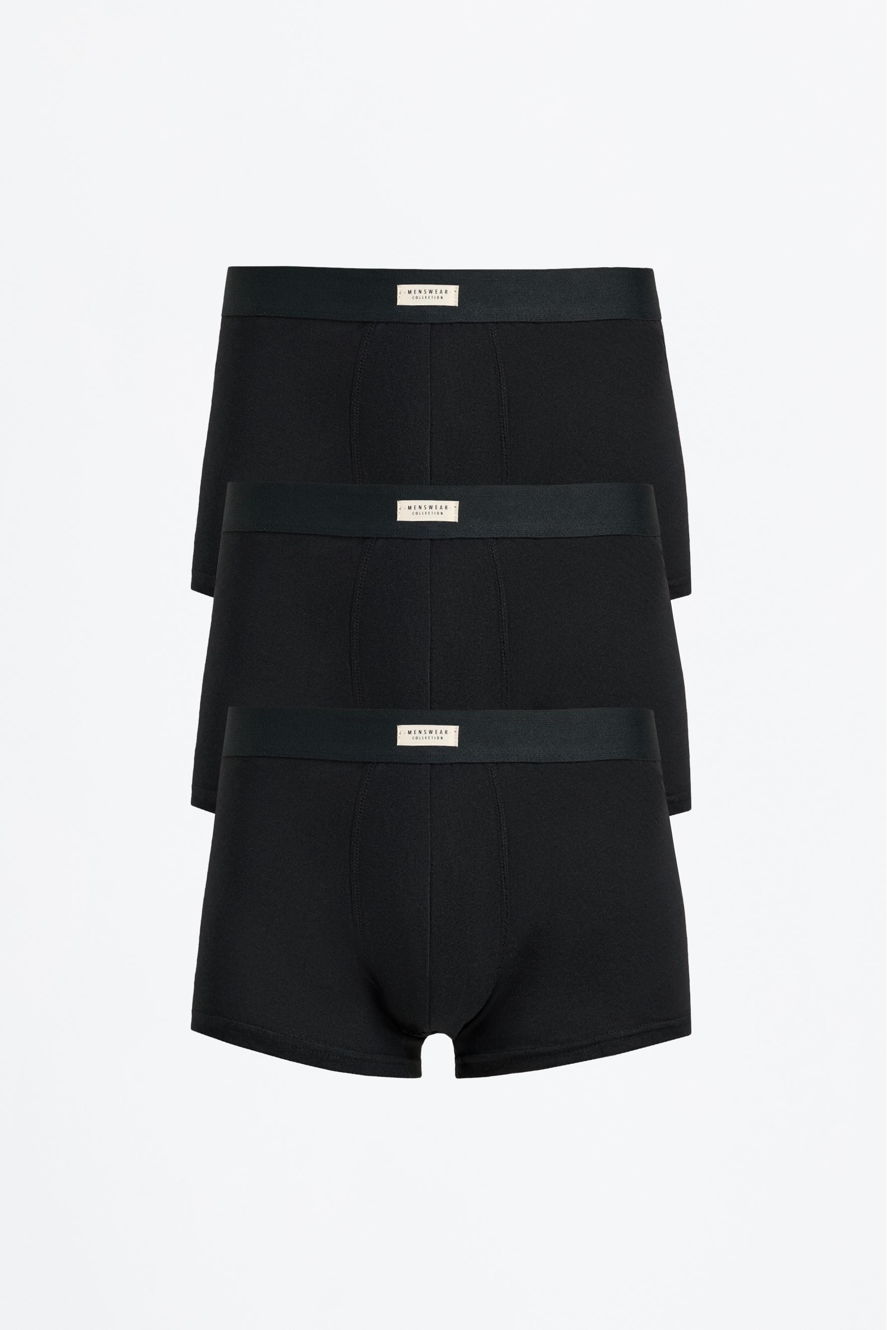 Basic Boxers (3-Pack) — BLACK
