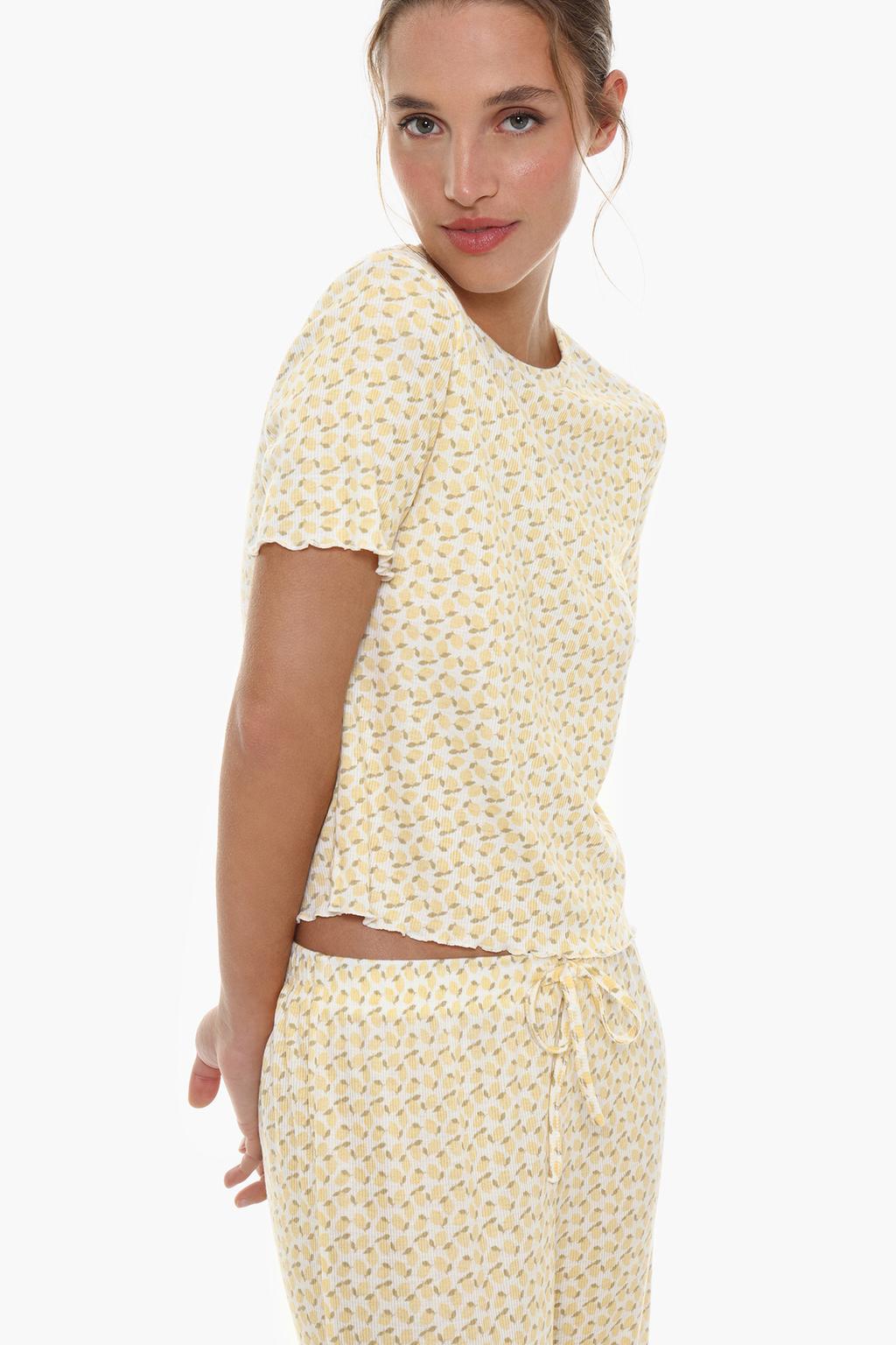 Ribbed pyjama T-shirt