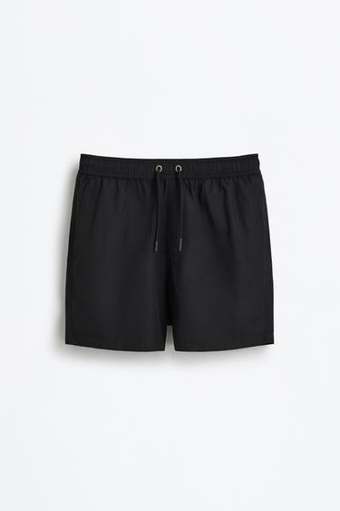 Basic regular fit swim shorts — BLACK 6