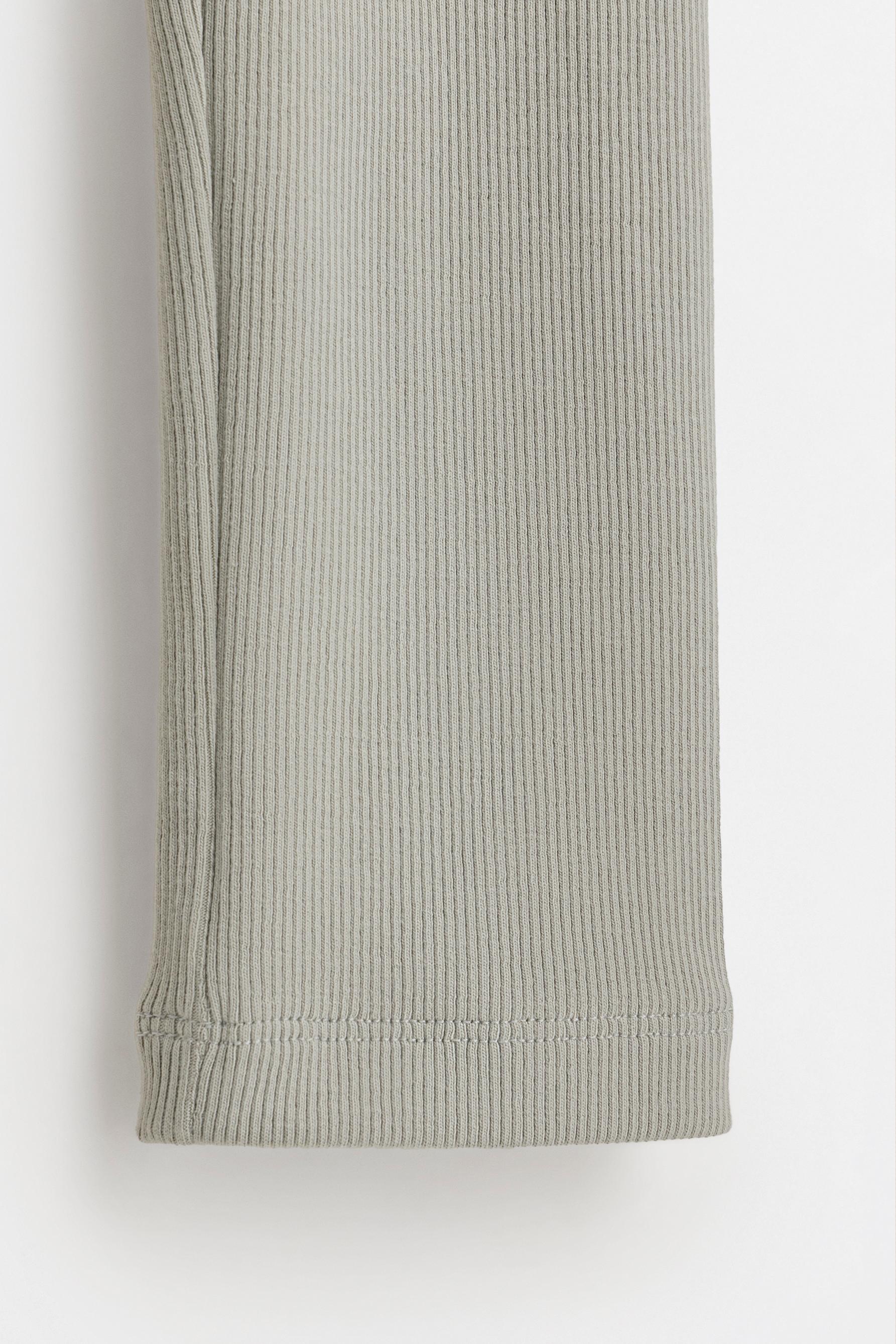 Ribbed leggings — MEDIUM GREEN