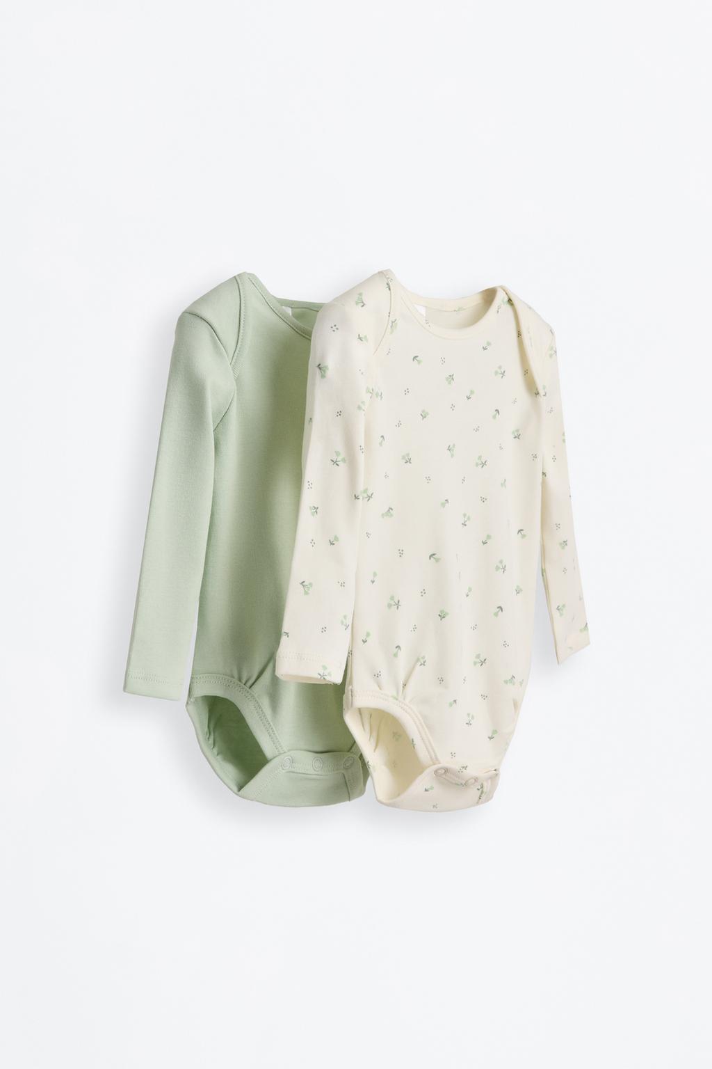 Pack of 2 matching kimono bodysuits
