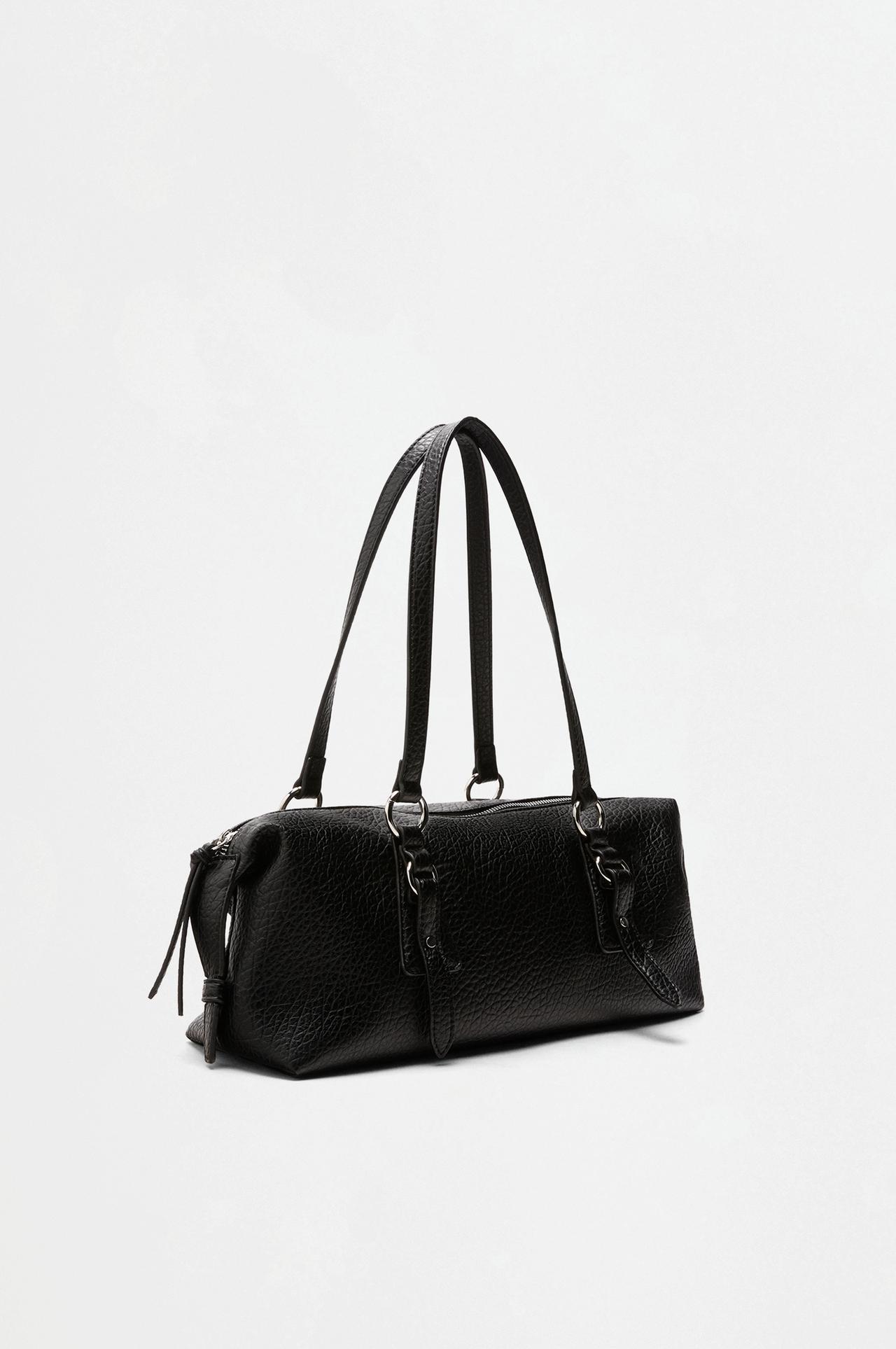 Ring shoulder bag — BLACK