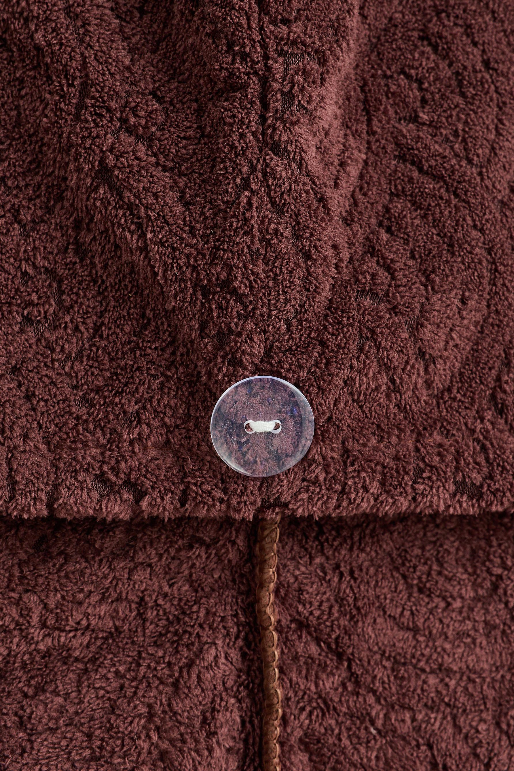 Hair turban towel — BROWN