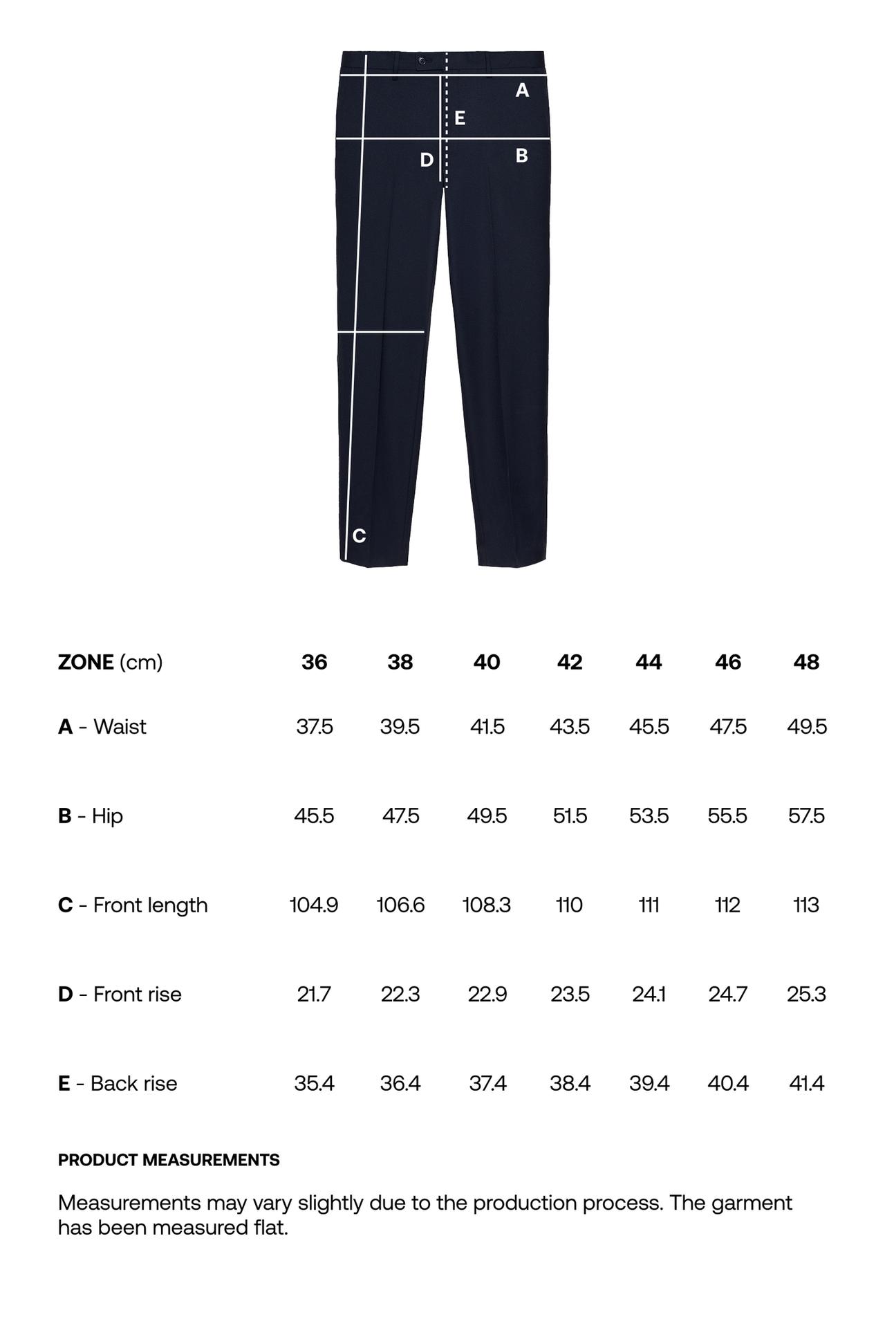 Slim fit suit trousers — NAVY