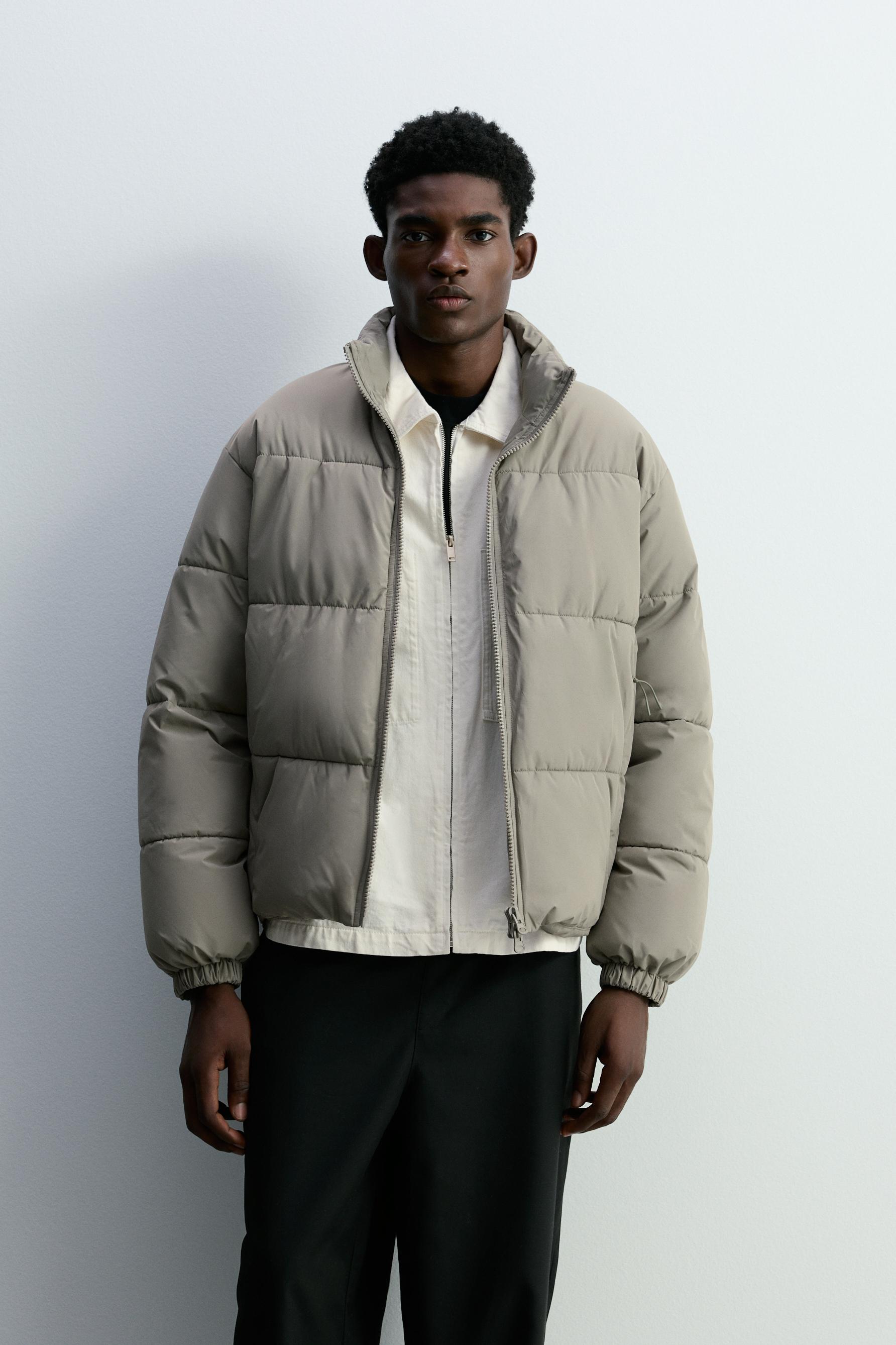 Cazadora acolchada cuello subido