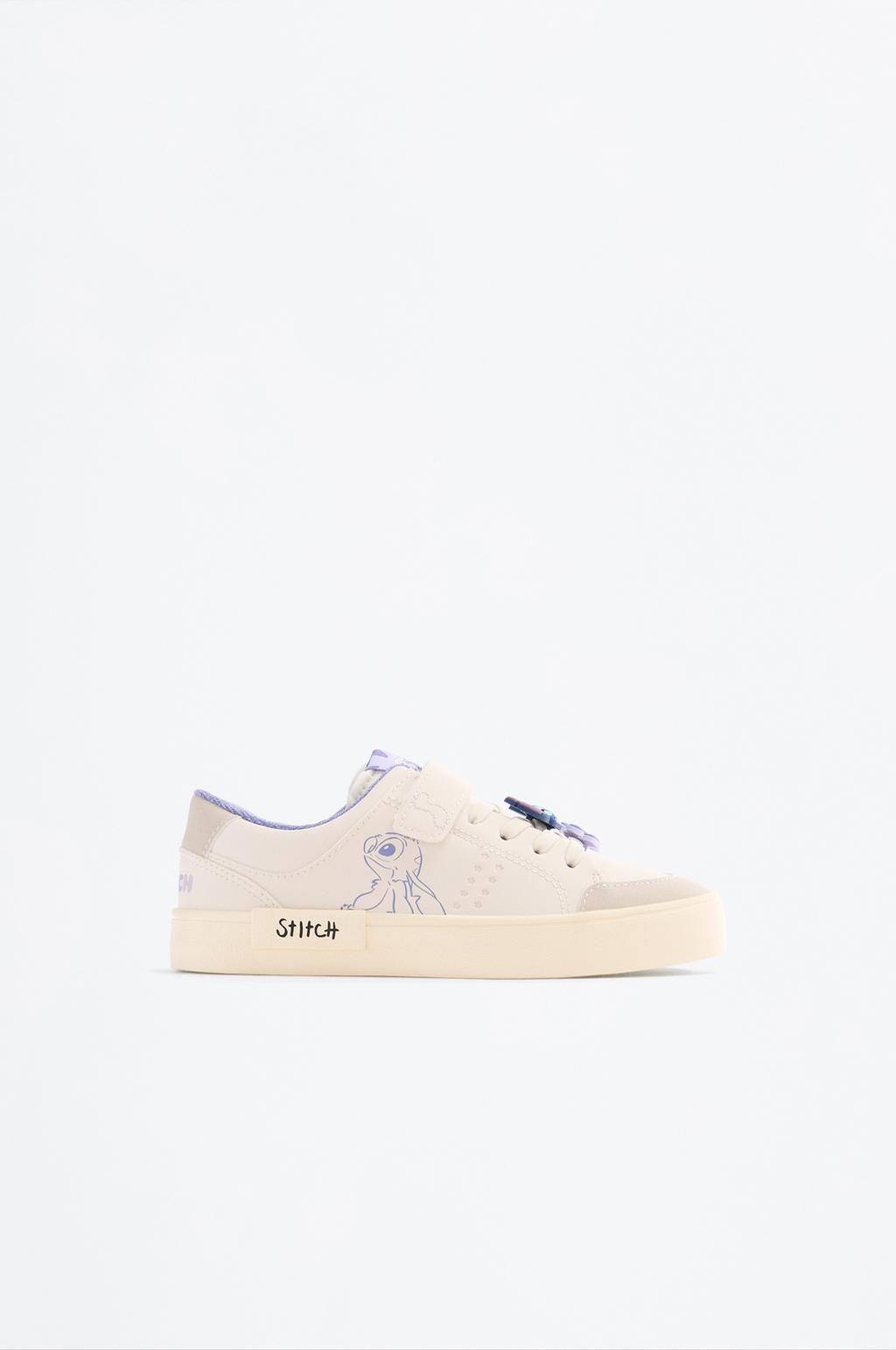 Stitch trainers with raised details