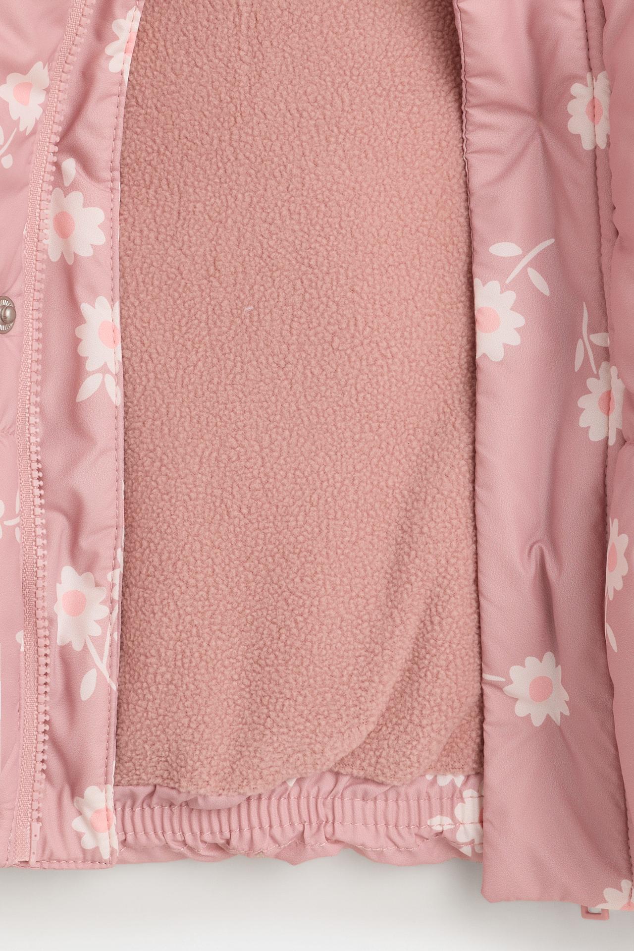 Quilted hooded jacket — DUSTY PINK