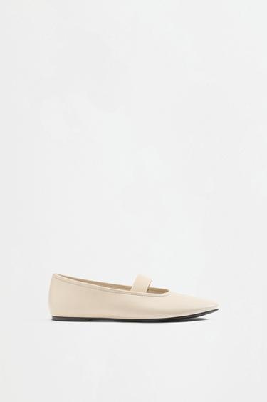 Minimalist ballet flat — ECRU 1