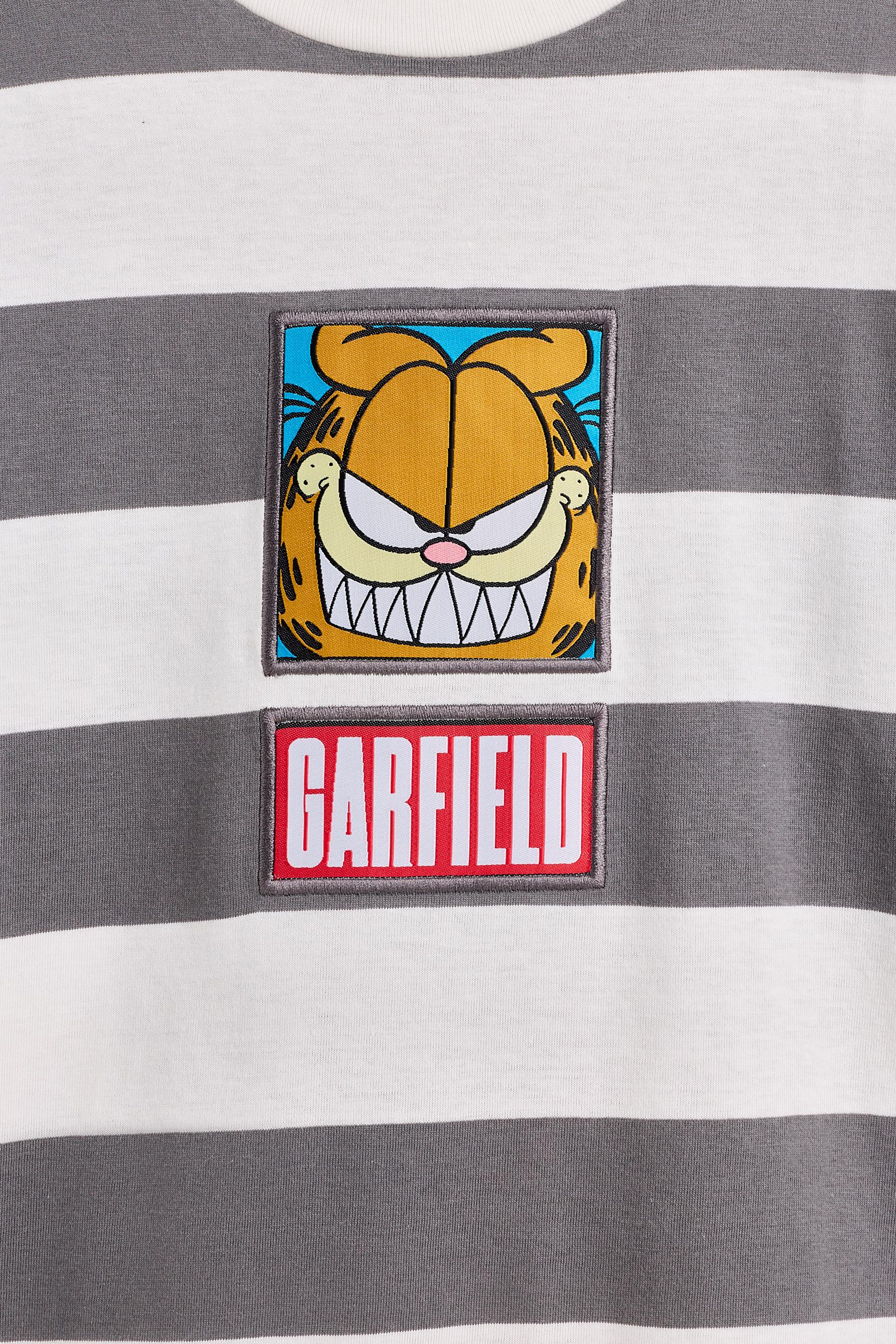 Garfield ©Nickelodeon patch T-shirt — GREY