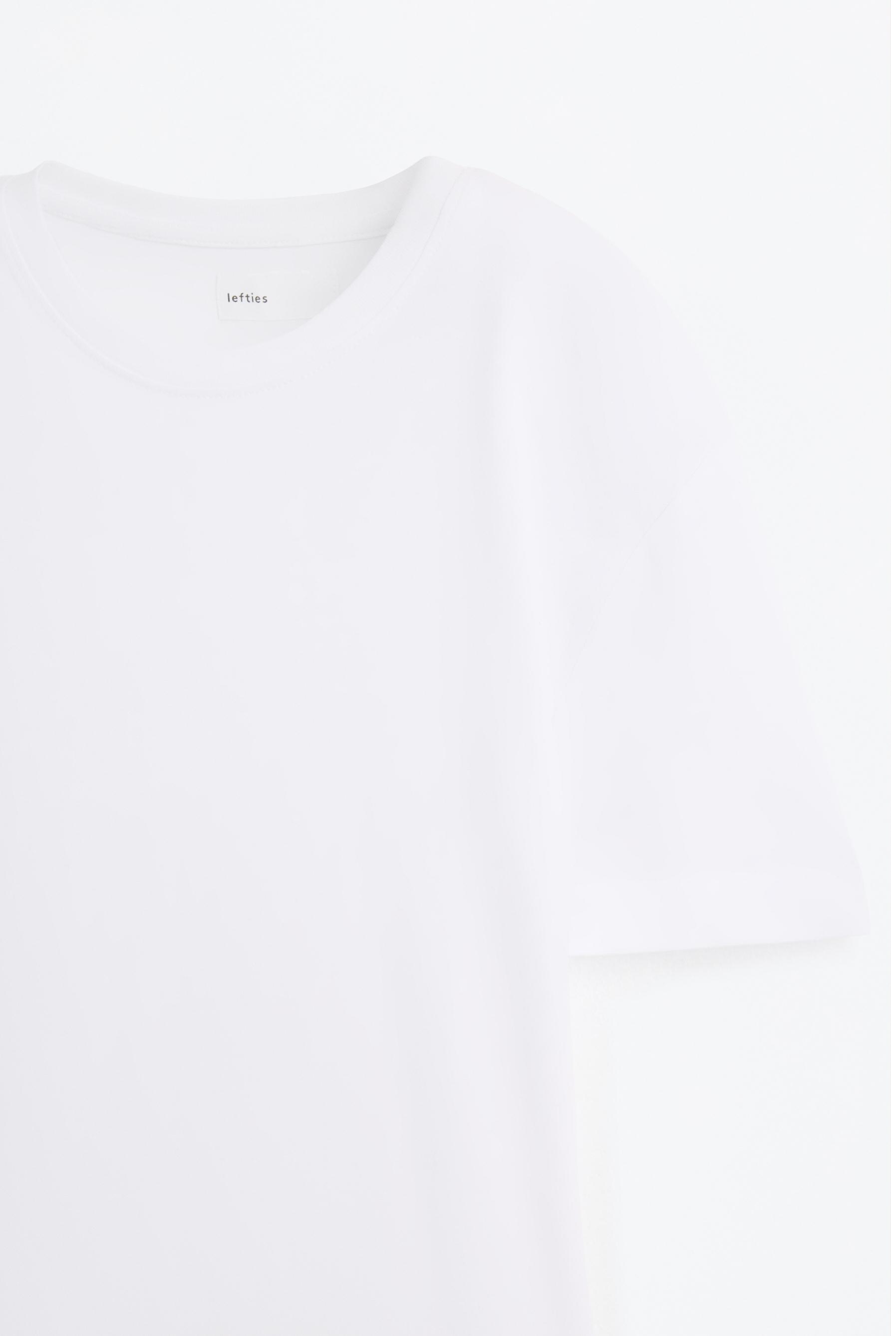 Basic round neck T-shirt — WHITE