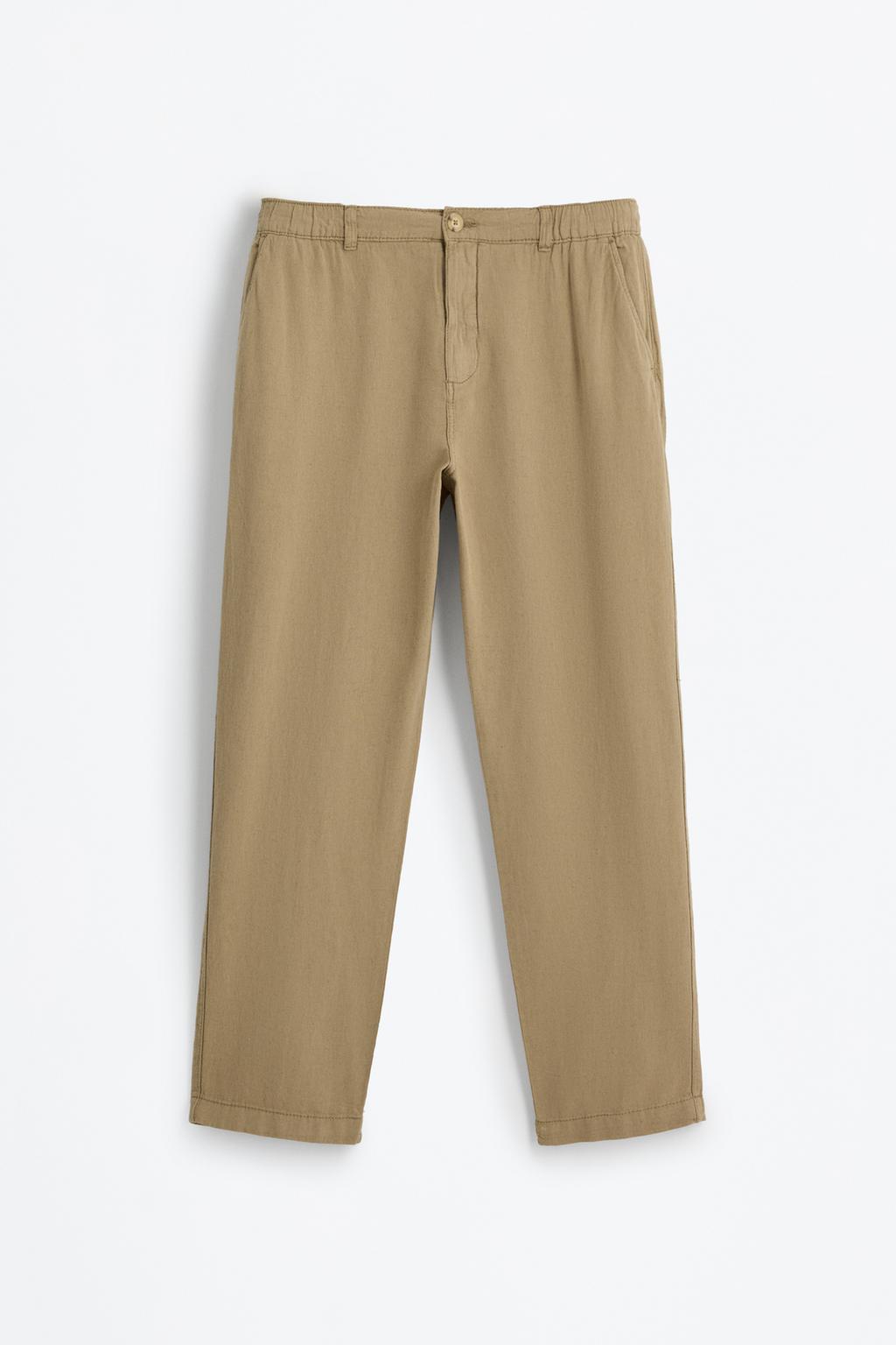 Pantalón chino algodón - lino