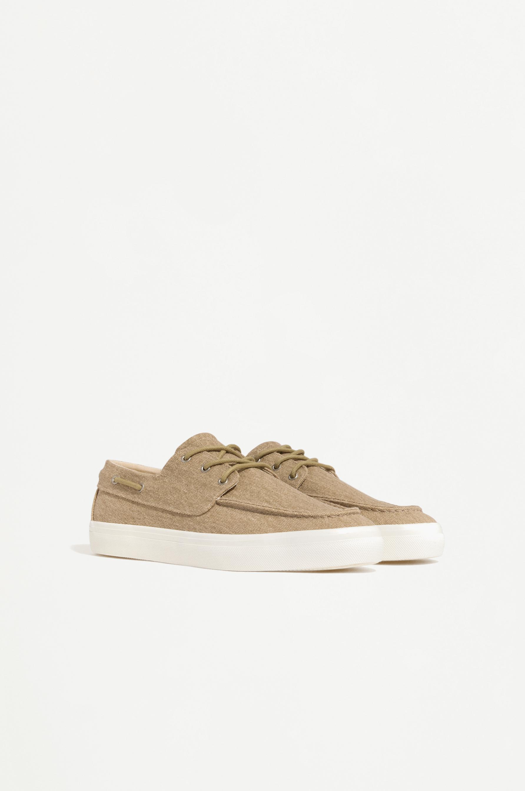 Men's dress boat shoes — BEIGE