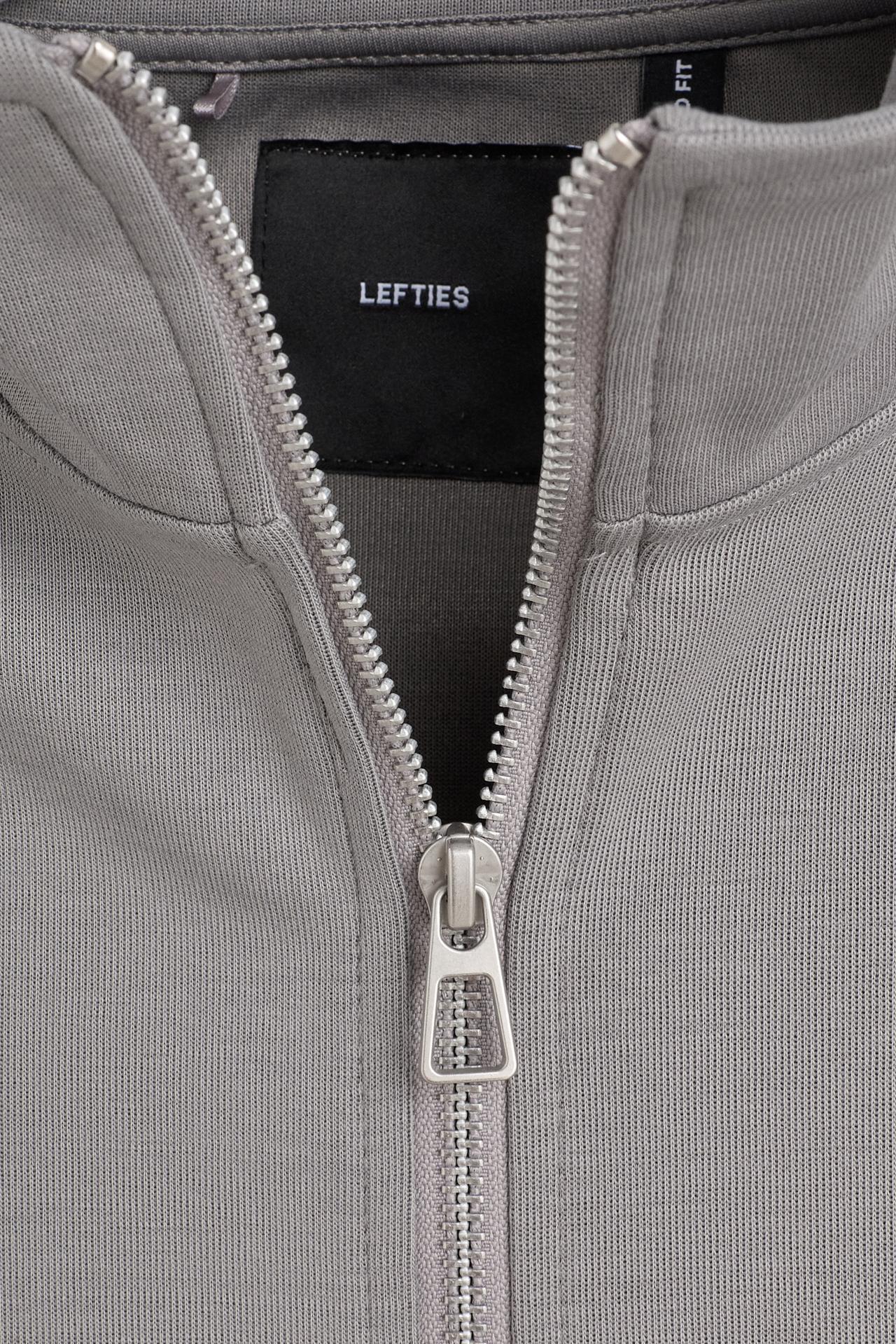 Interlock high-neck jacket — MEDIUM GREY