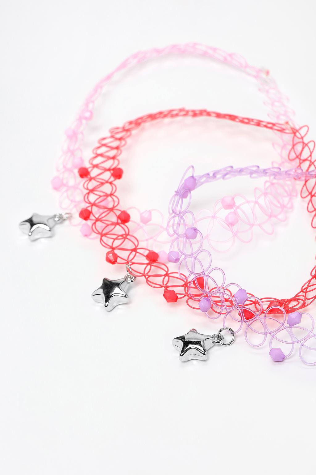 Pack 3 chokers estrelas