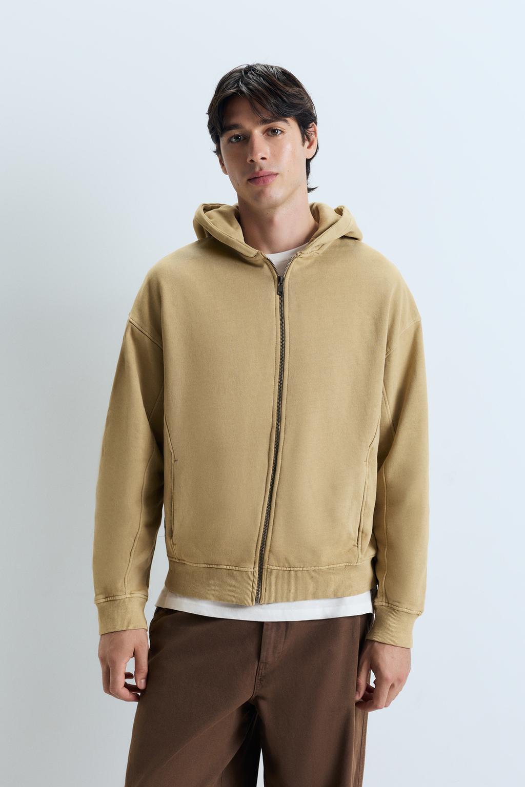 Garment dye tracksuit jacket