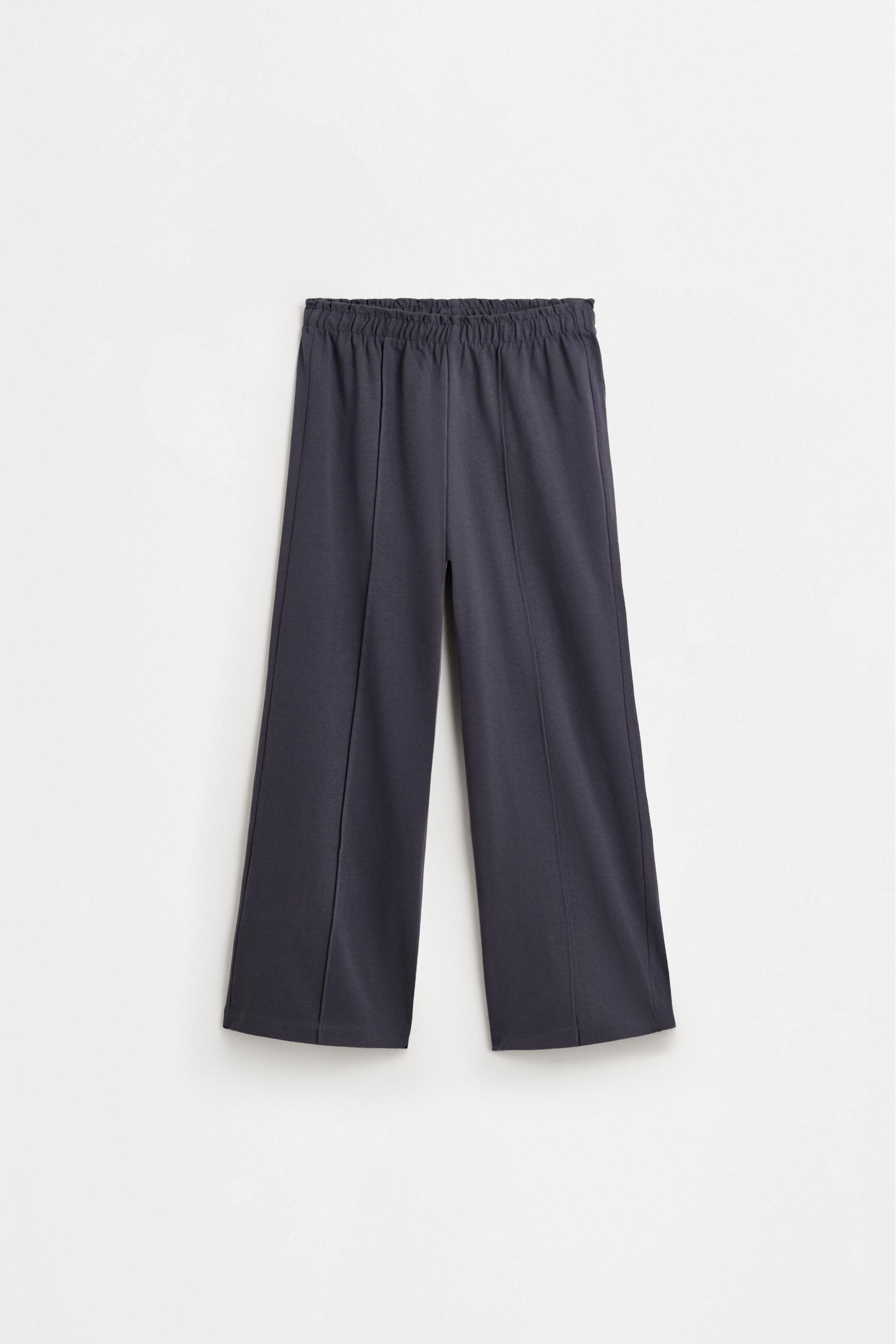 Heavy jersey culottes — BLUE GREY