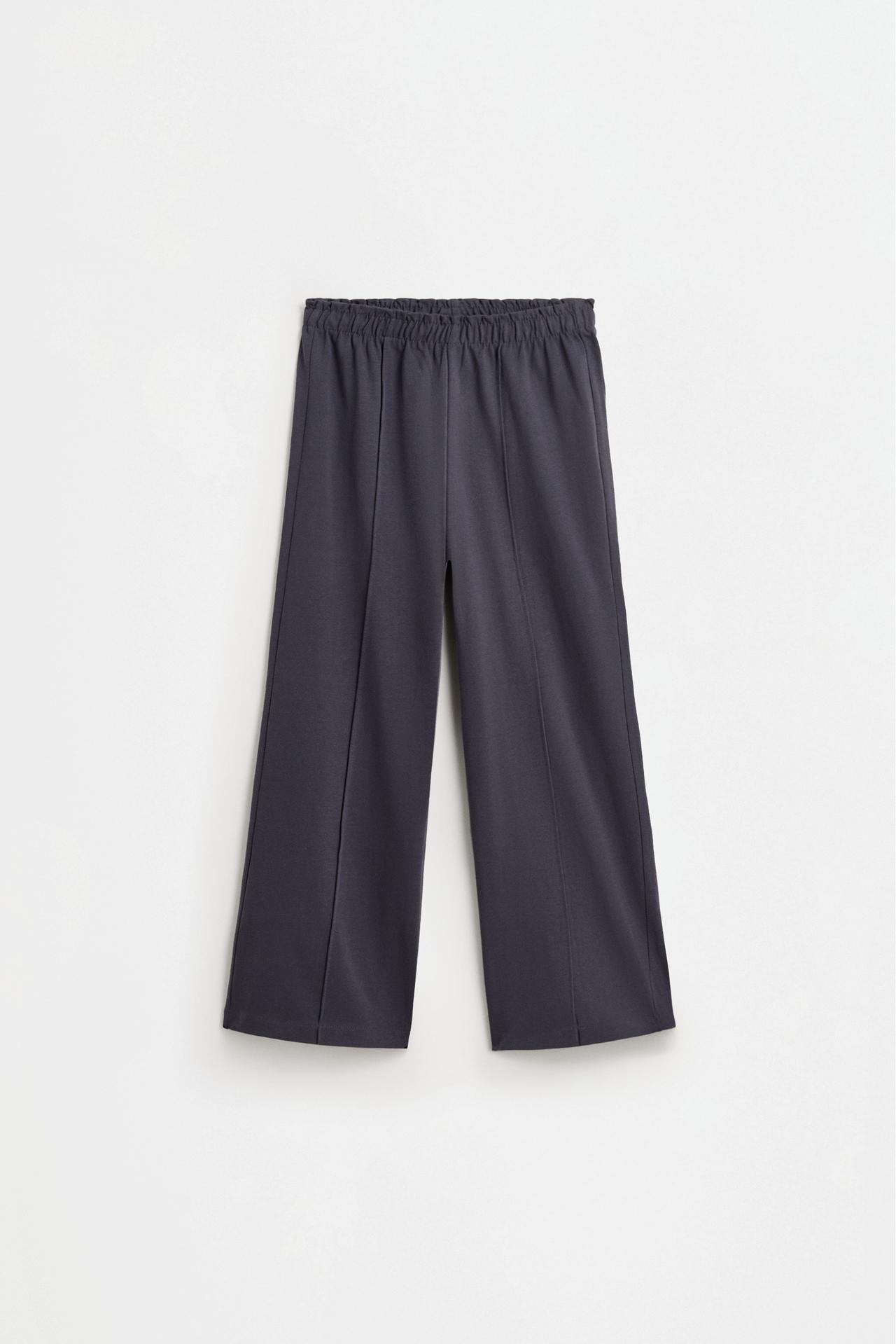 Heavy jersey culottes — BLUE GREY