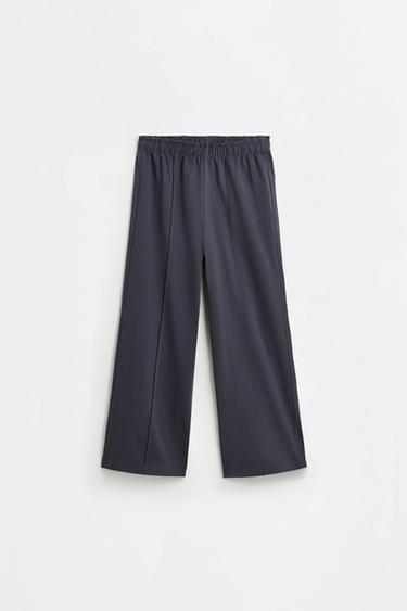 Heavy jersey culottes — BLUE GREY 1