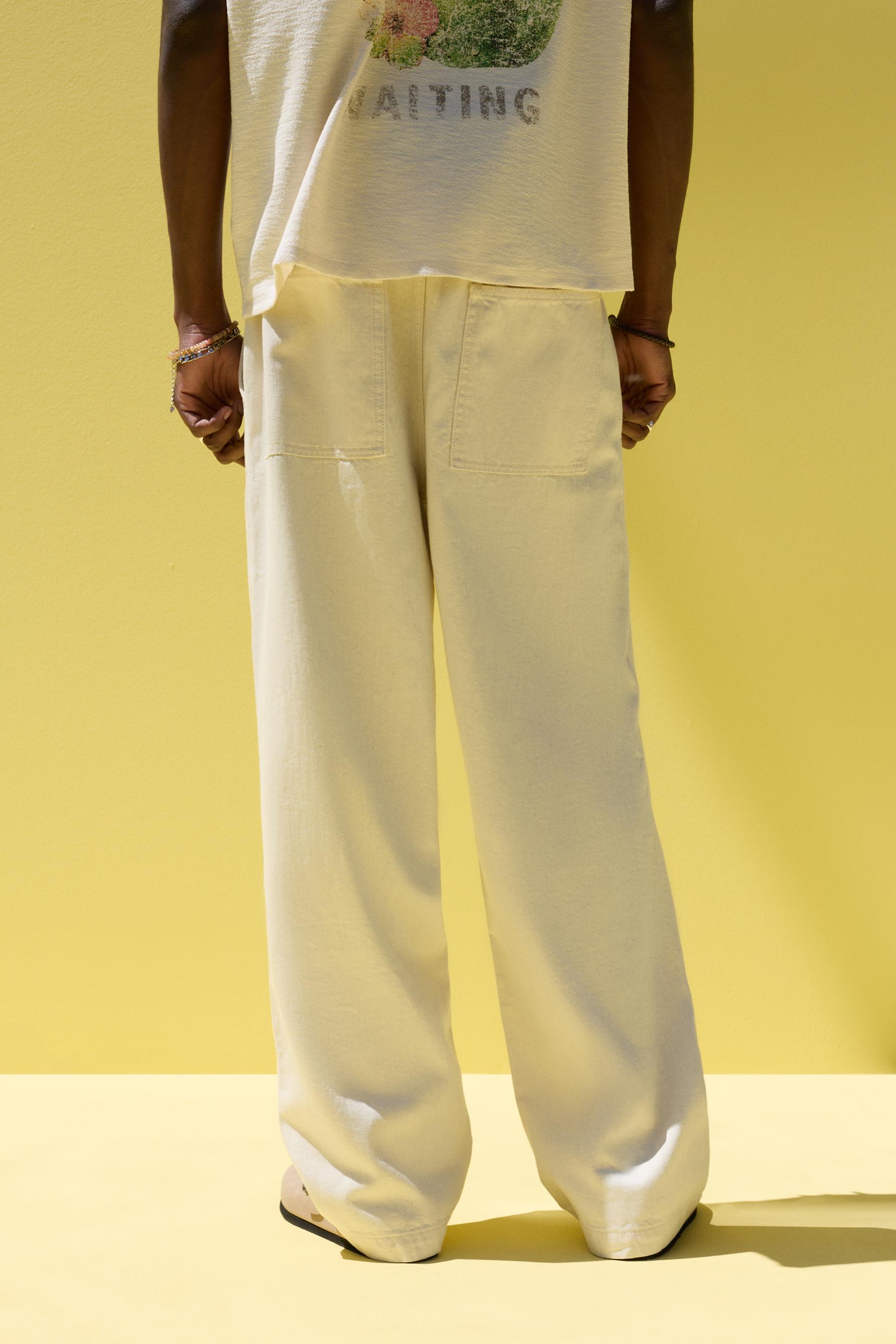 Baggy jogger jeans — ECRU