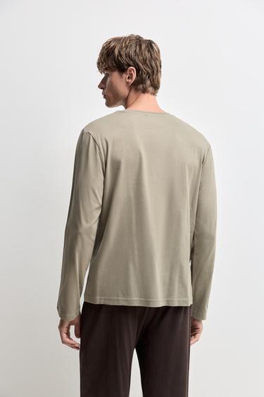 Long Printed Pajamas — PALE GREEN 4
