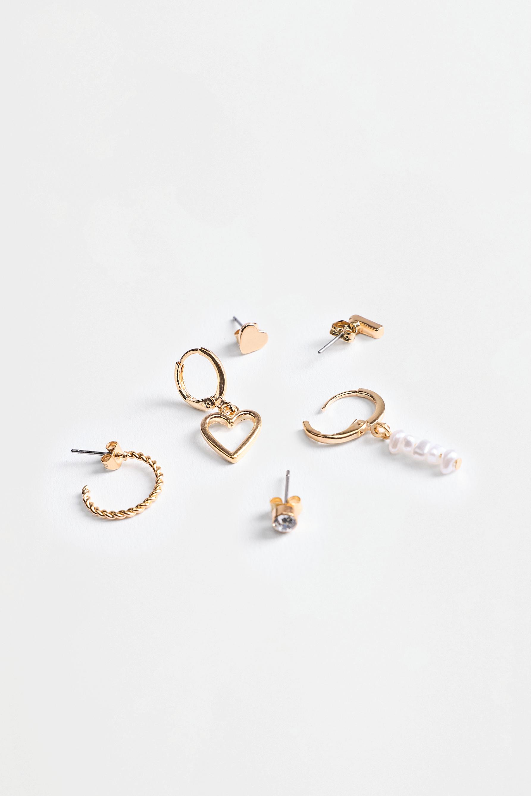 Mismatched earrings (6-pack) — GOLD