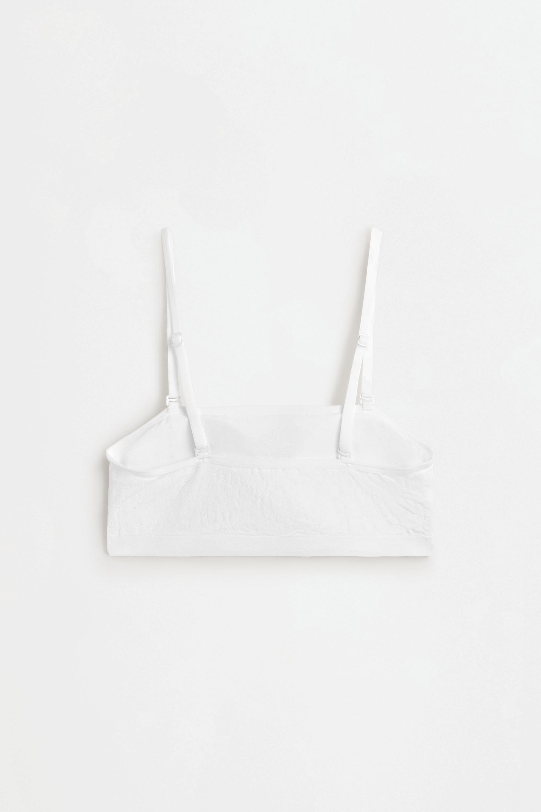 Animal jacquard seamless bras (2-pack) — BROWN/WHITE