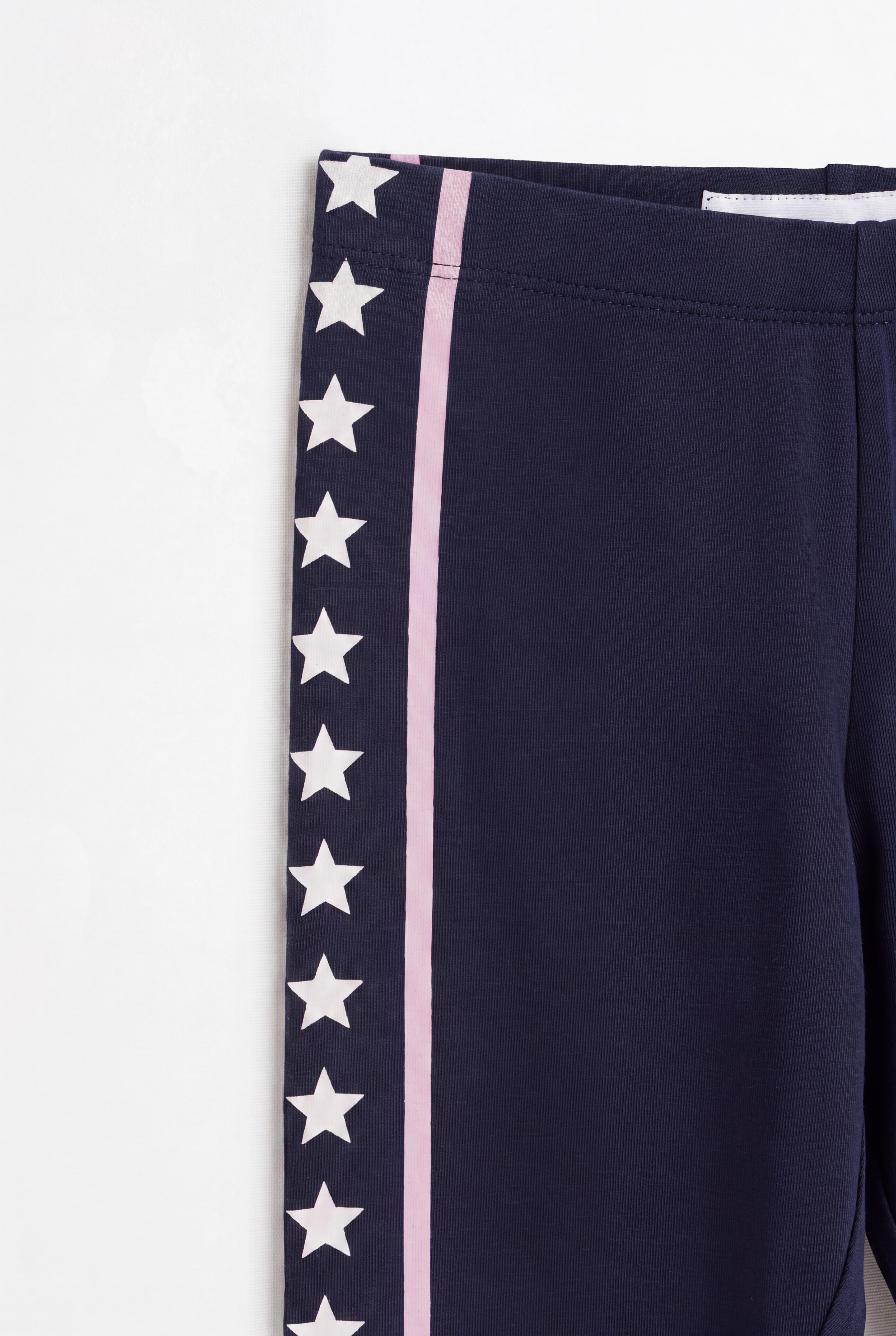 2-pack of contrast leggings — NAVY