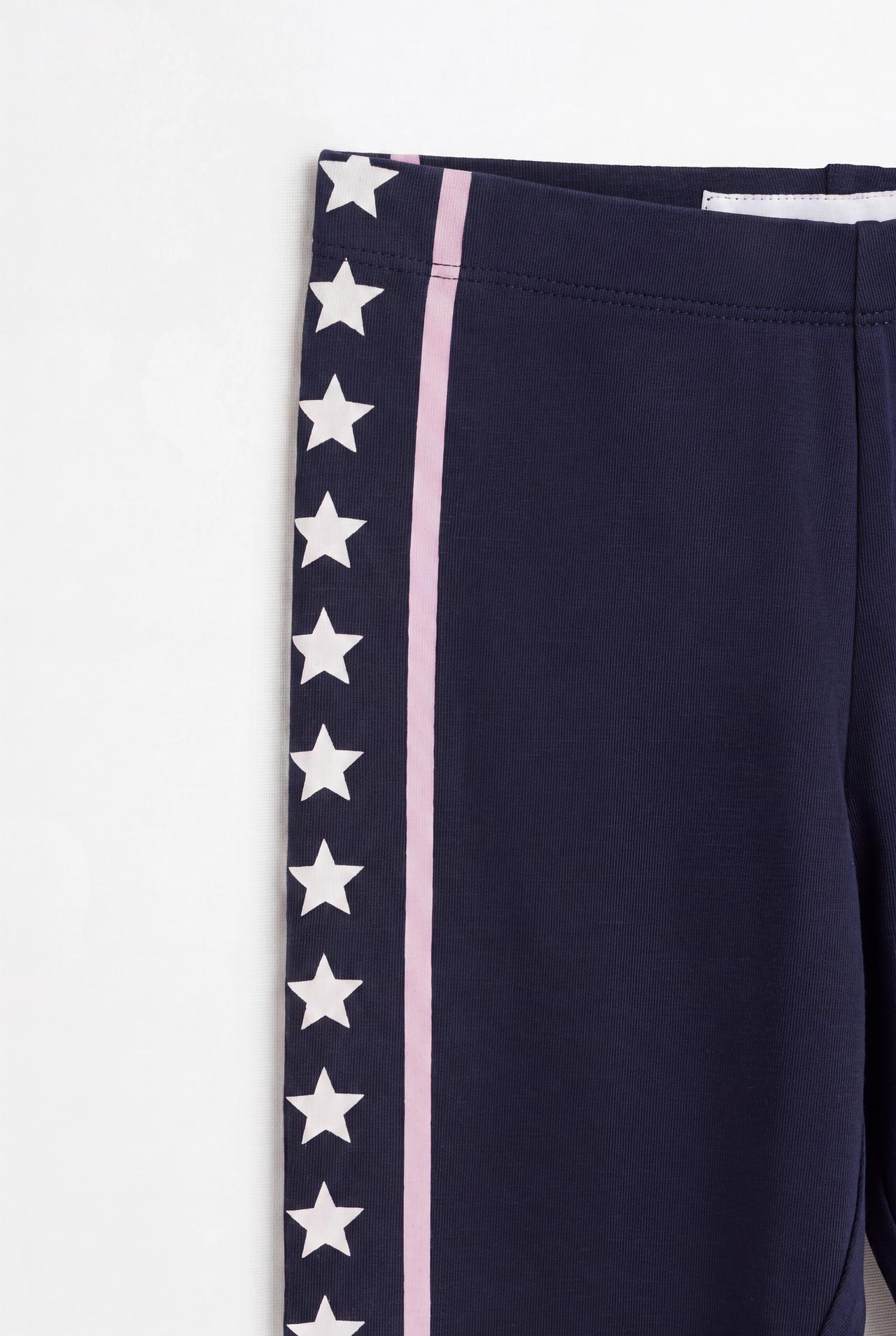 2-pack of contrast leggings — NAVY