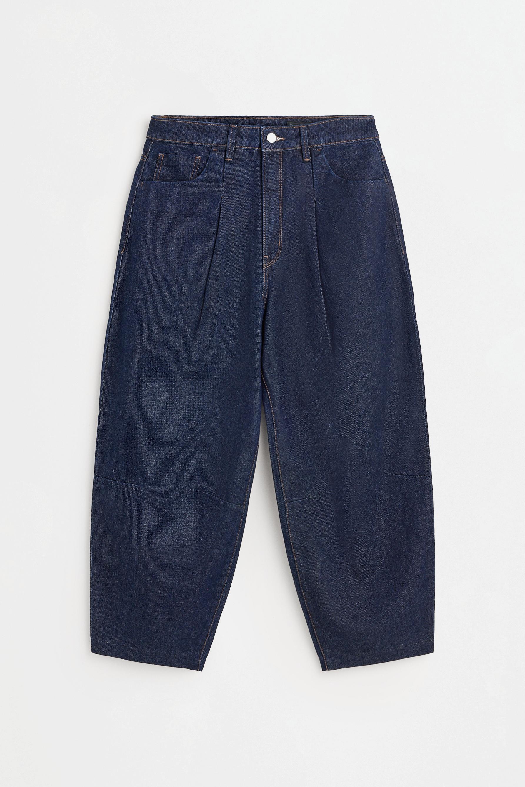 Ankle-length tapered jeans — NAVY