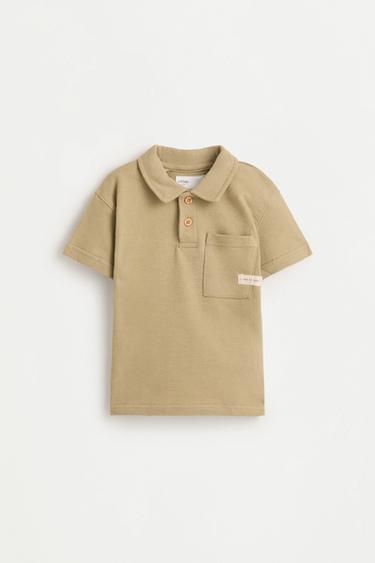 Rustic polo shirt and Bermuda shorts set — KHAKI 2
