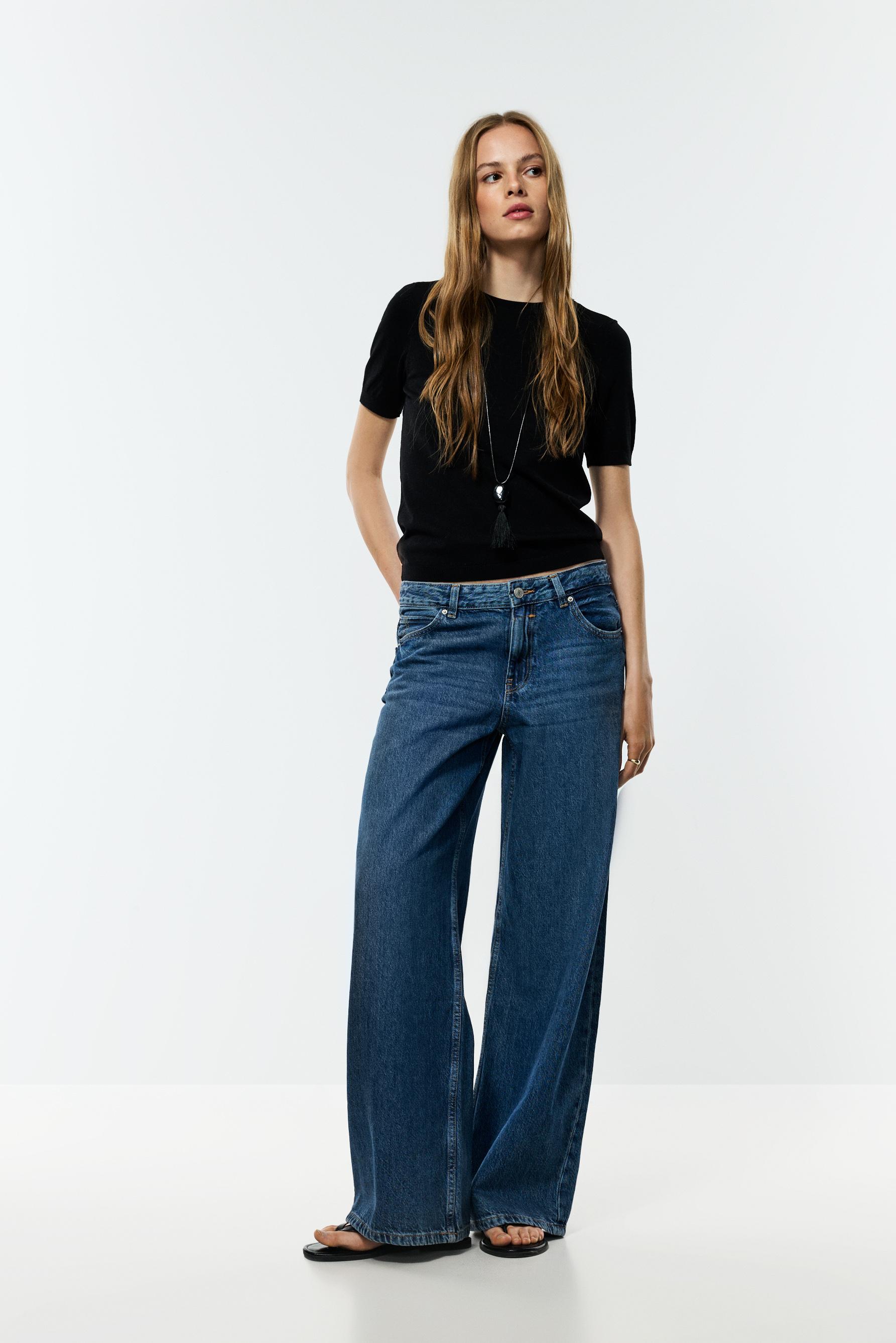 Basic knit top — BLACK